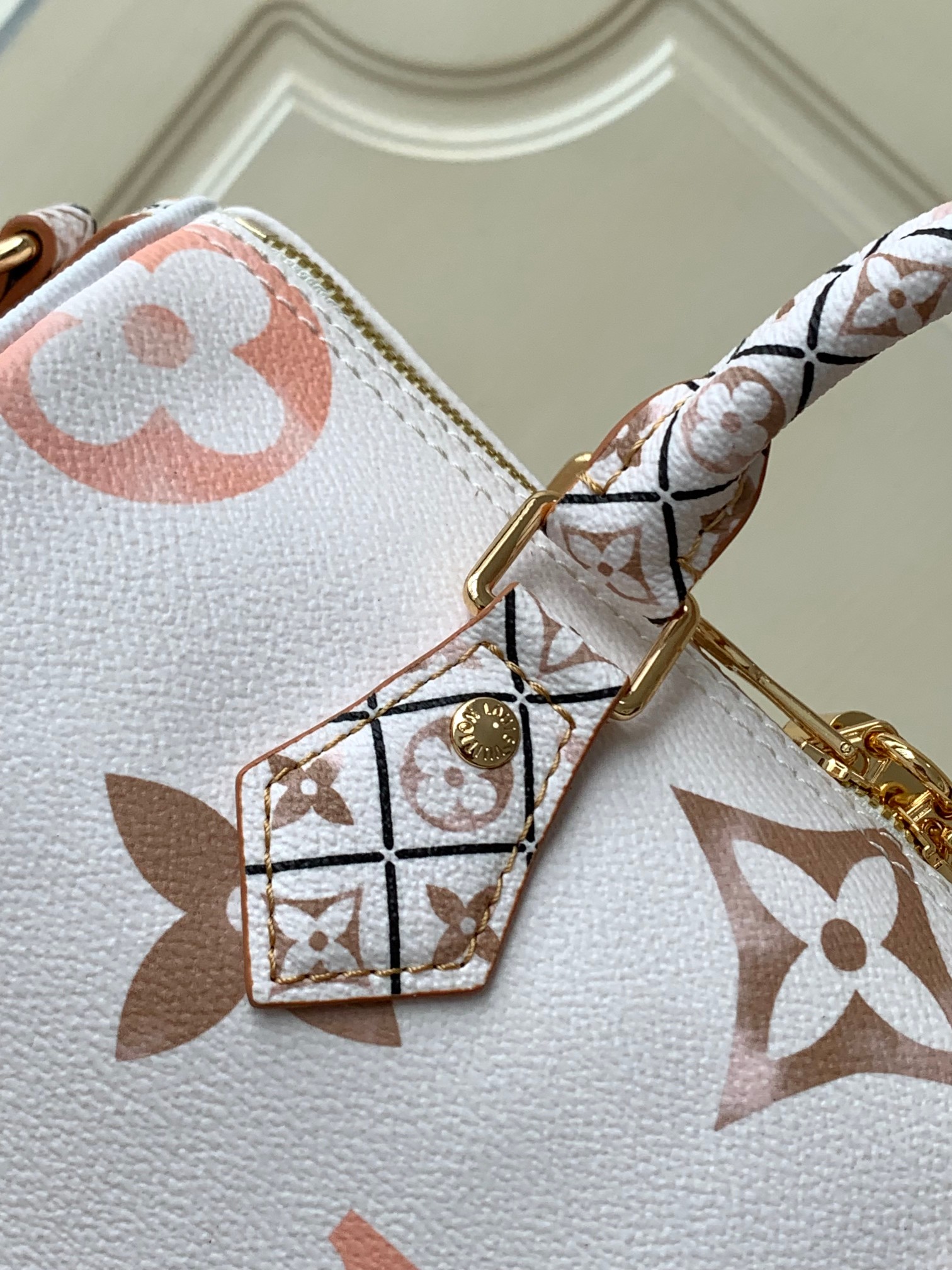 Bagsaaa L0vis Vvtt0n By The Pool Speedy Bandoulière 25 Beige - 25 x 19 x 15 cm