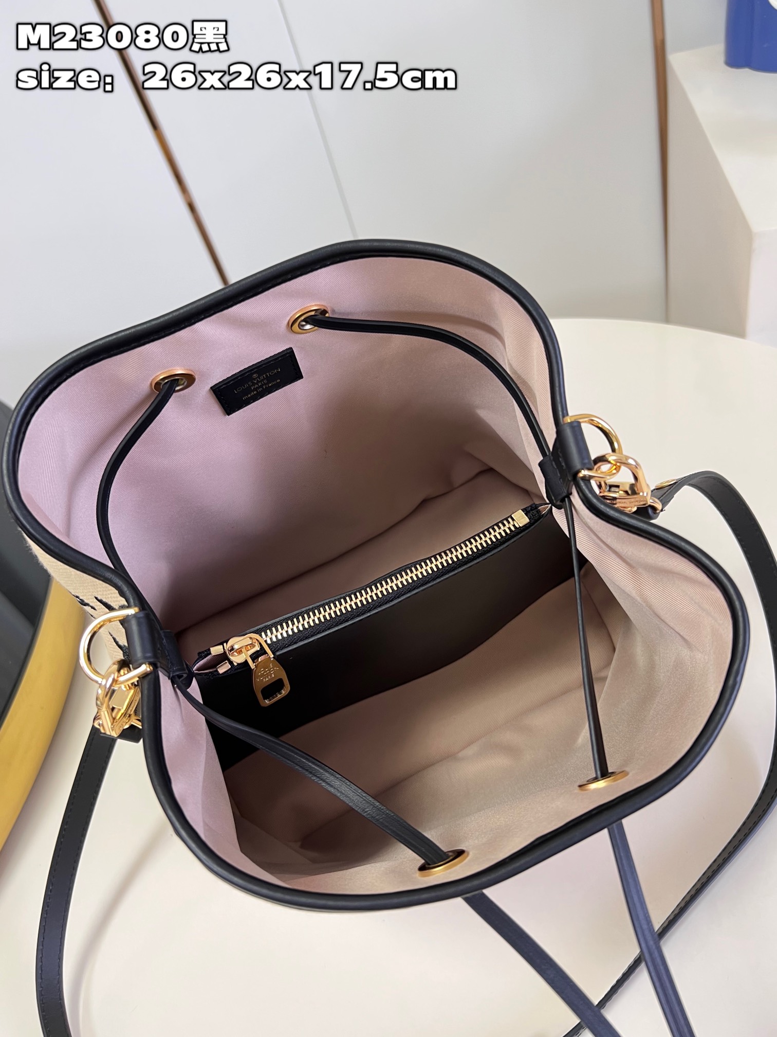 Bagsaaa L0vis Vvtt0n Neonoe Noir Beige with Lotus cotton - 26*26*17.5CM
