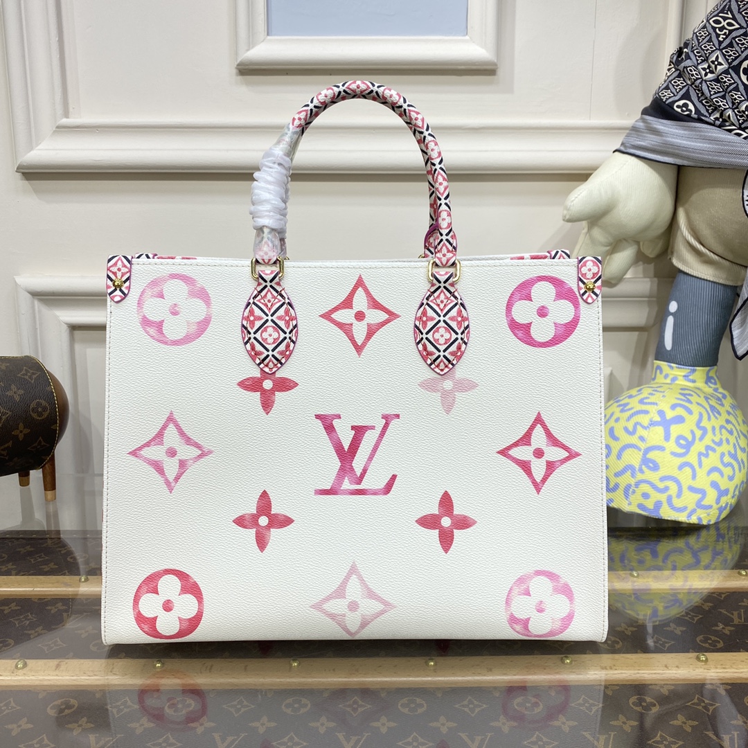 Bagsaaa L0vis Vvtt0n By The Pool Onthego MM Pink - 35*27*14CM
