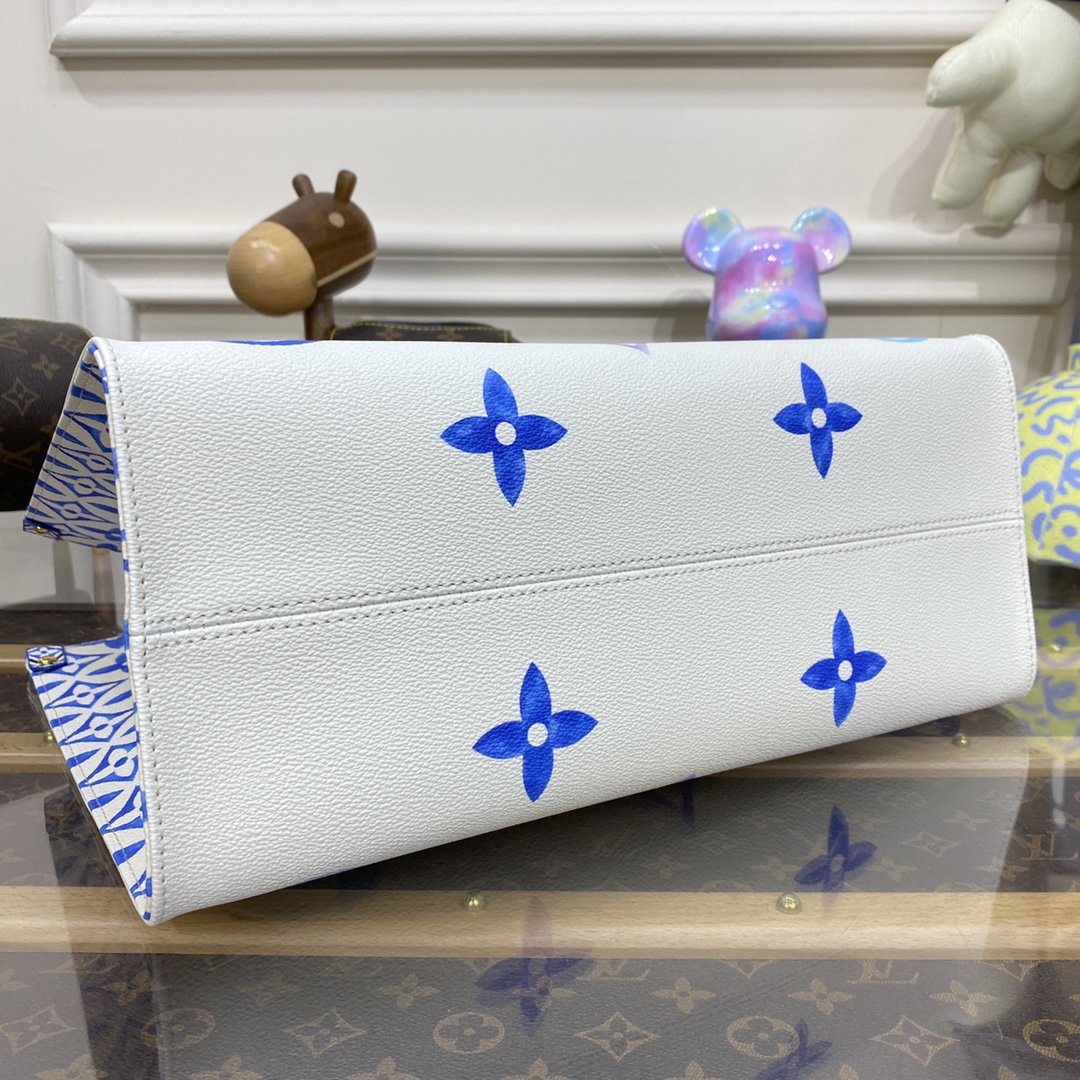 Bagsaaa L0vis Vvtt0n By The Pool Onthego MM Blue - 35*27*14CM