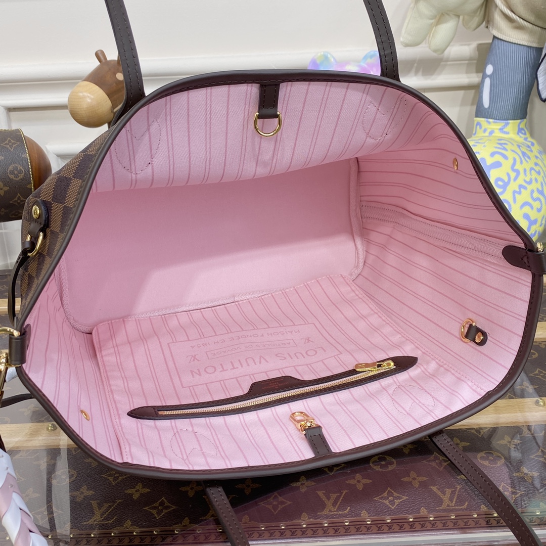 Bagsaaa L0vis Vvtt0n Sac Neverfull MM Ebene Pink - 32.0 x 29.0 x 17.0 cm
