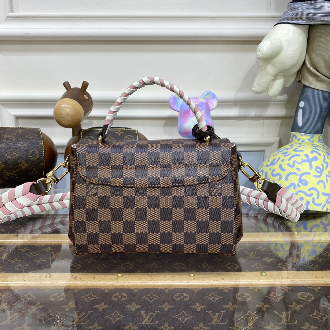 Bagsaaa L0vis Vvtt0n Sac Croisette Damier Ebene Canvas - 25 x 17 x 9.5cm