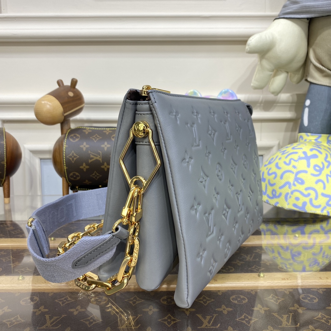 Bagsaaa L0vis Vvtt0n Coussin PM Grey - 26 x 20 x 12