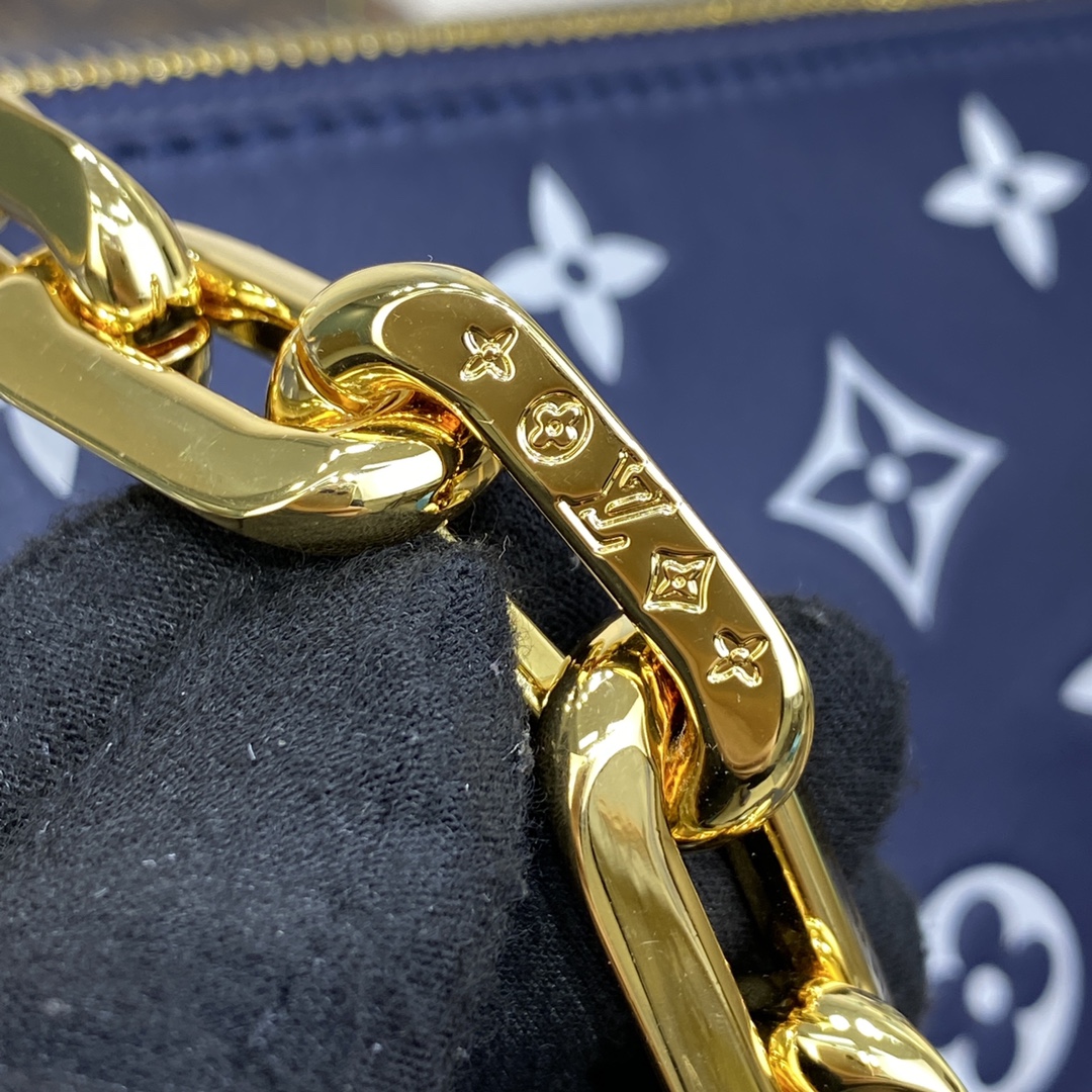 Bagsaaa L0vis Vvtt0n Coussin PM Dark Blue - 26 x 20 x 12