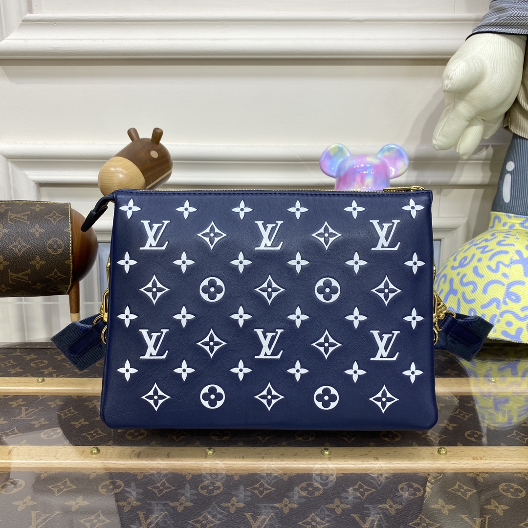 Bagsaaa L0vis Vvtt0n Coussin PM Dark Blue - 26 x 20 x 12