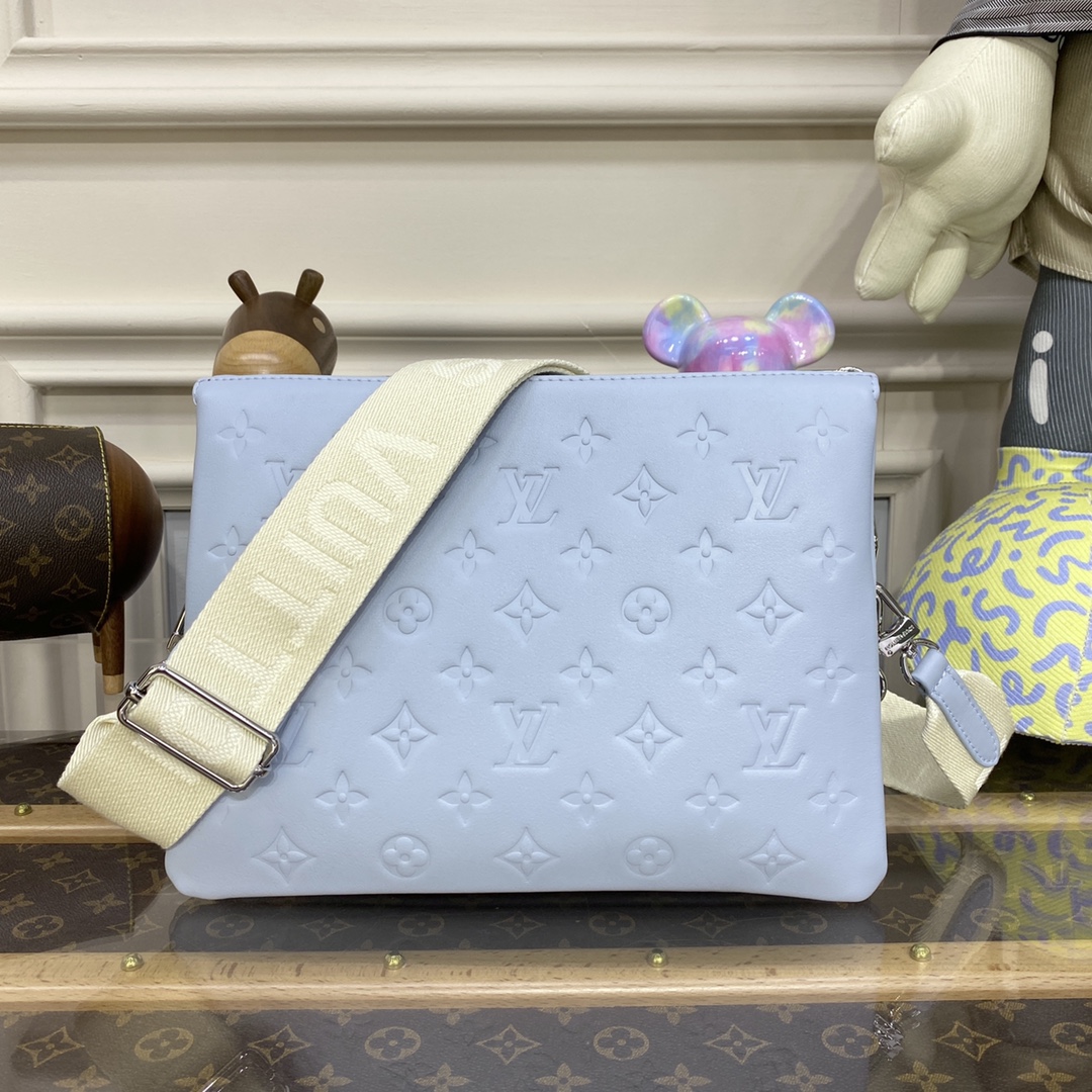 Bagsaaa L0vis Vvtt0n Coussin PM Light Blue - 26 x 20 x 12