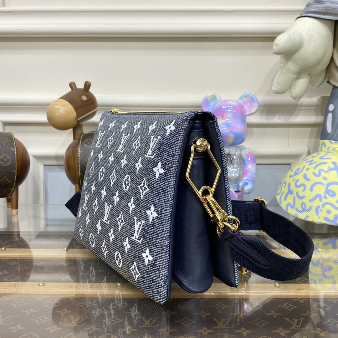 Bagsaaa L0vis Vvtt0n Coussin PM Blue - 26 x 20 x 12 cm