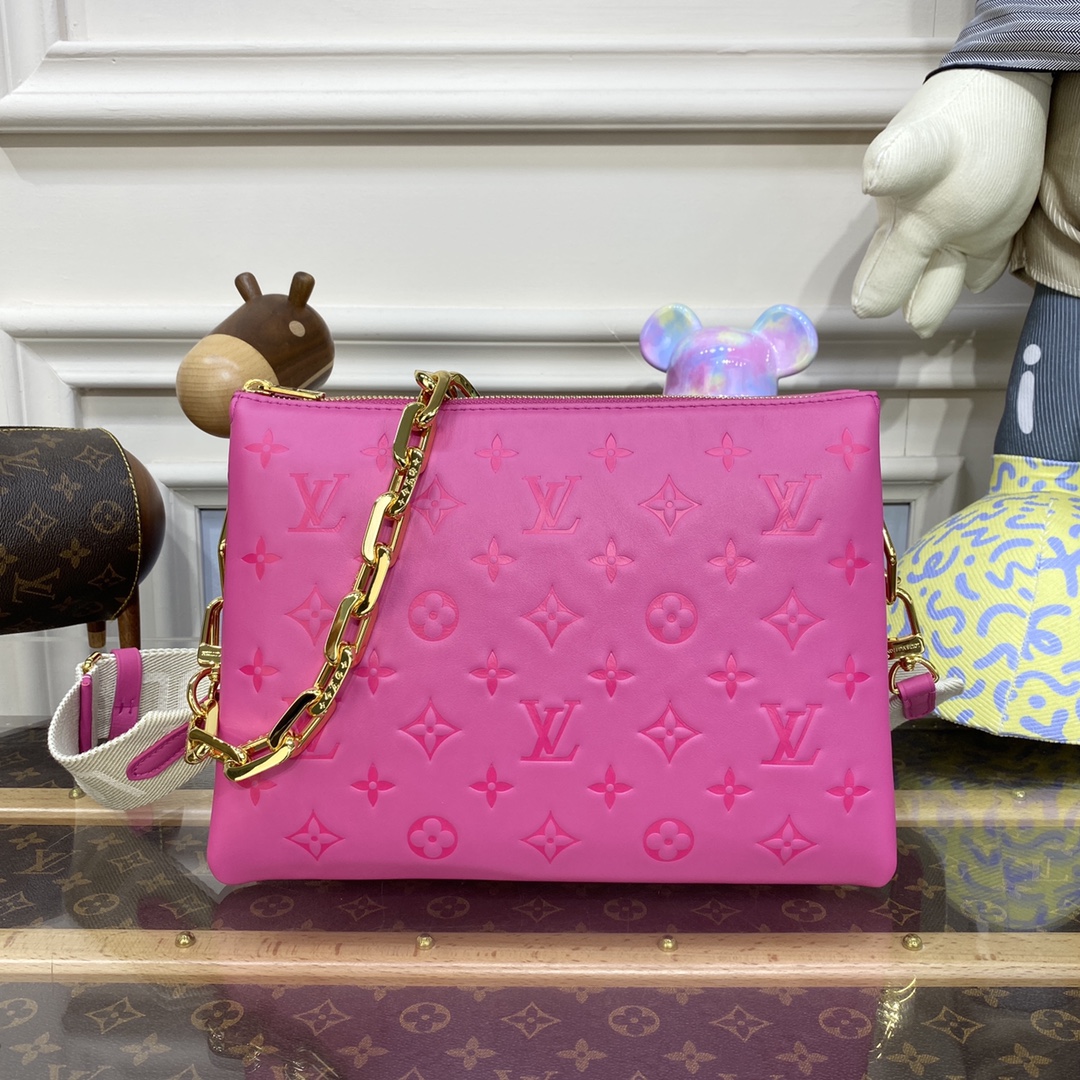 Bagsaaa L0vis Vvtt0n Coussin PM Hot Pink - 26 x 20 x 12