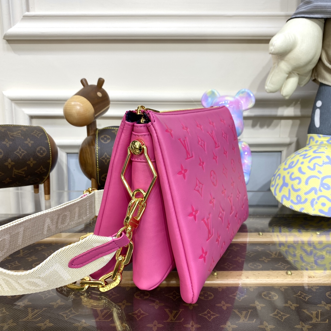 Bagsaaa L0vis Vvtt0n Coussin PM Hot Pink - 26 x 20 x 12