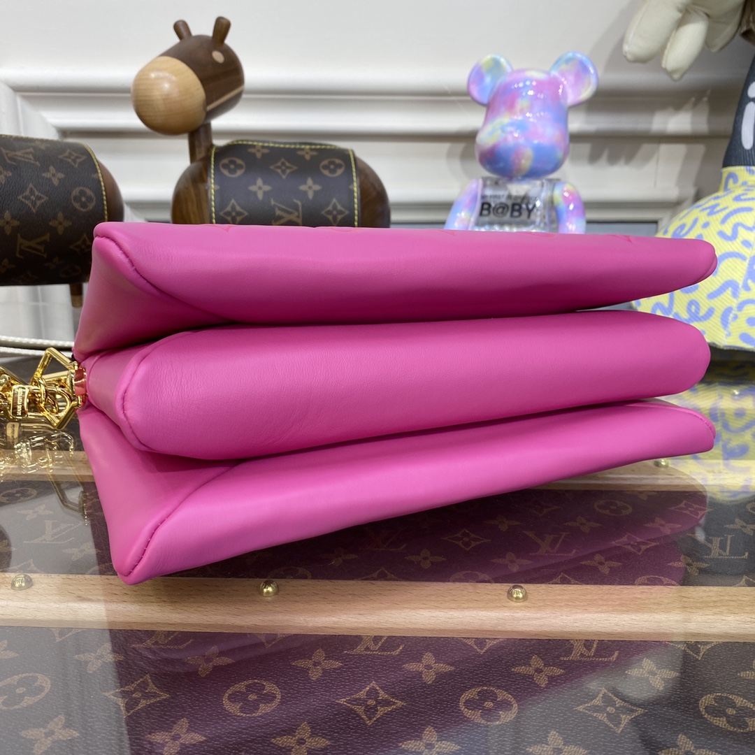 Bagsaaa L0vis Vvtt0n Coussin PM Hot Pink - 26 x 20 x 12