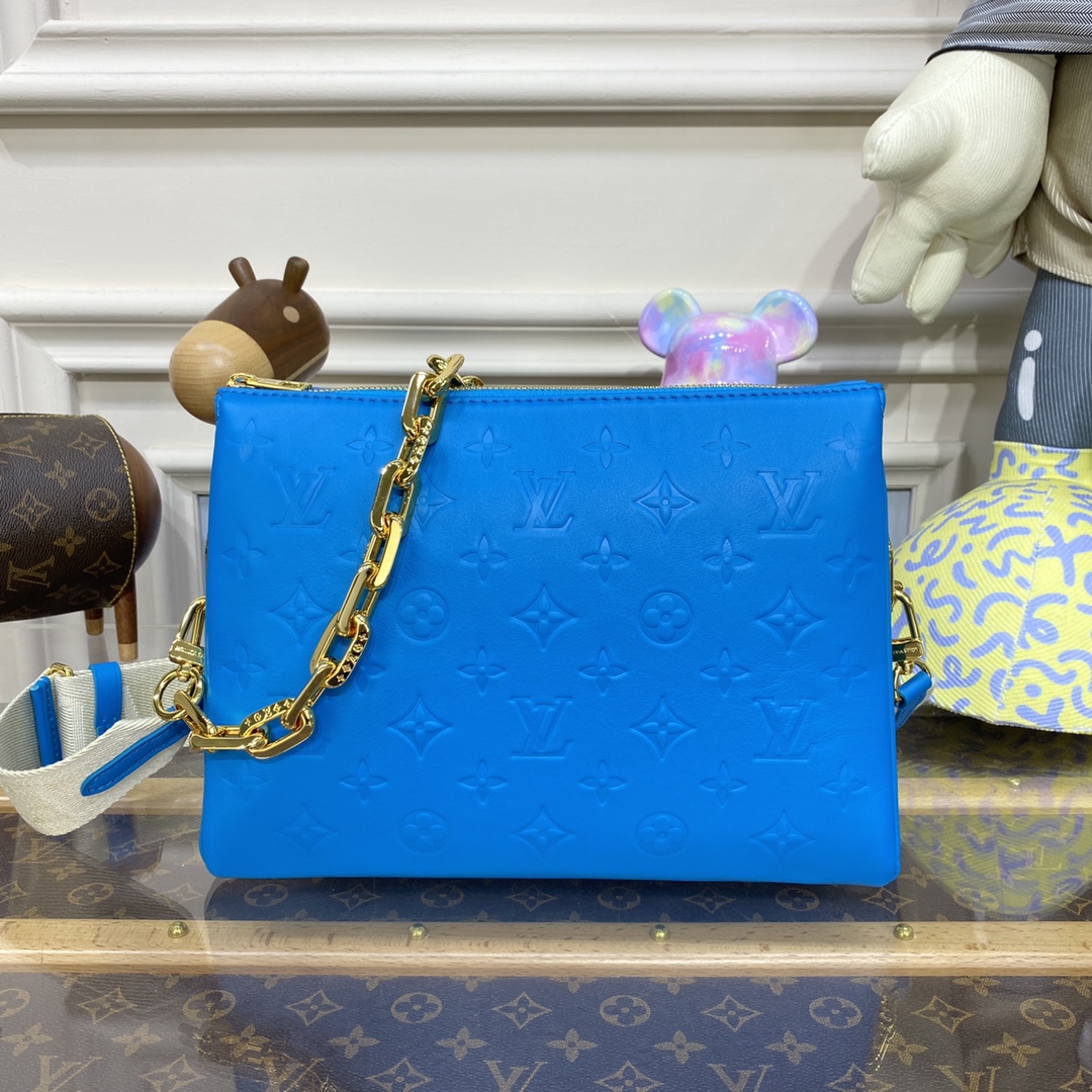 Bagsaaa L0vis Vvtt0n Coussin PM All Blue - 26 x 20 x 12