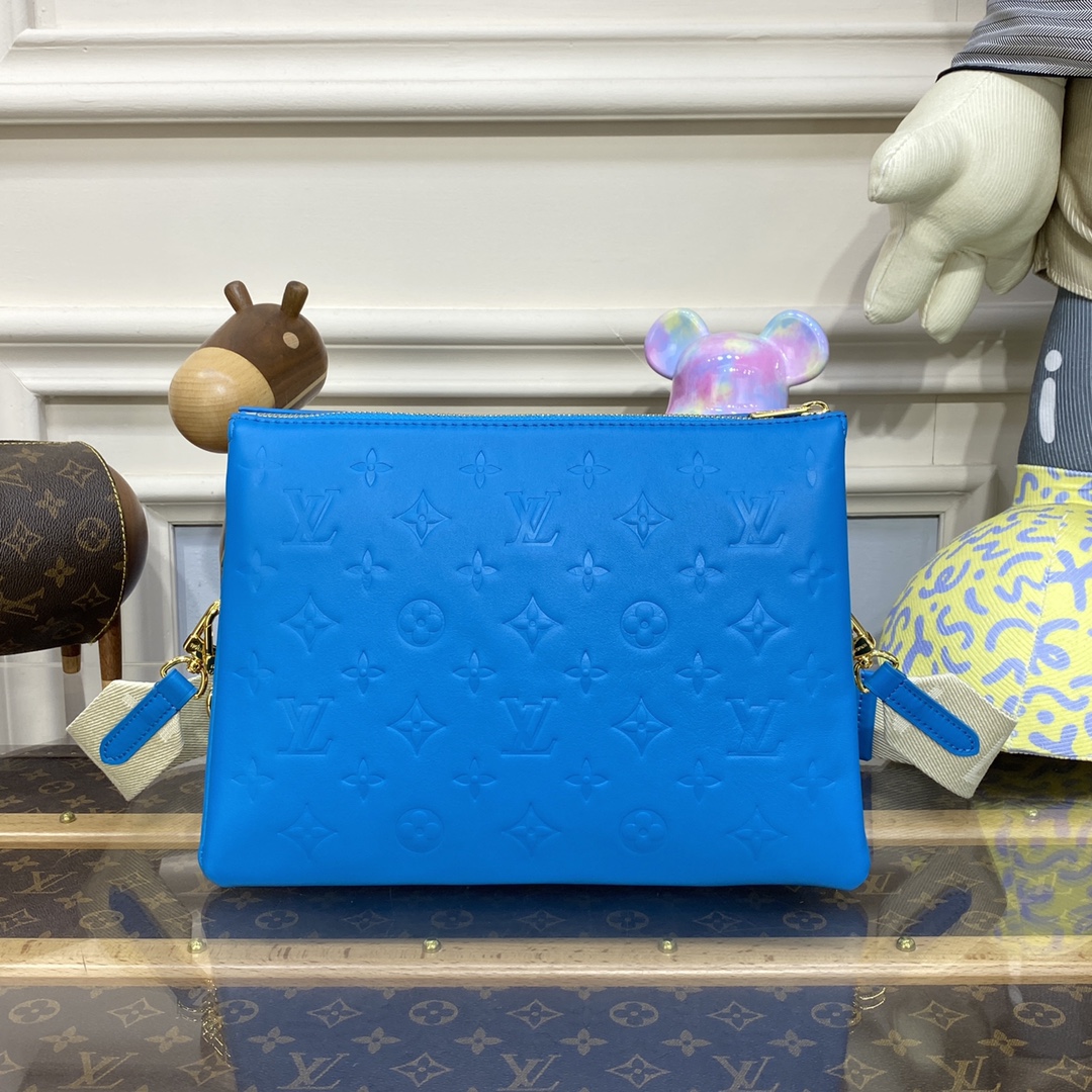 Bagsaaa L0vis Vvtt0n Coussin PM All Blue - 26 x 20 x 12