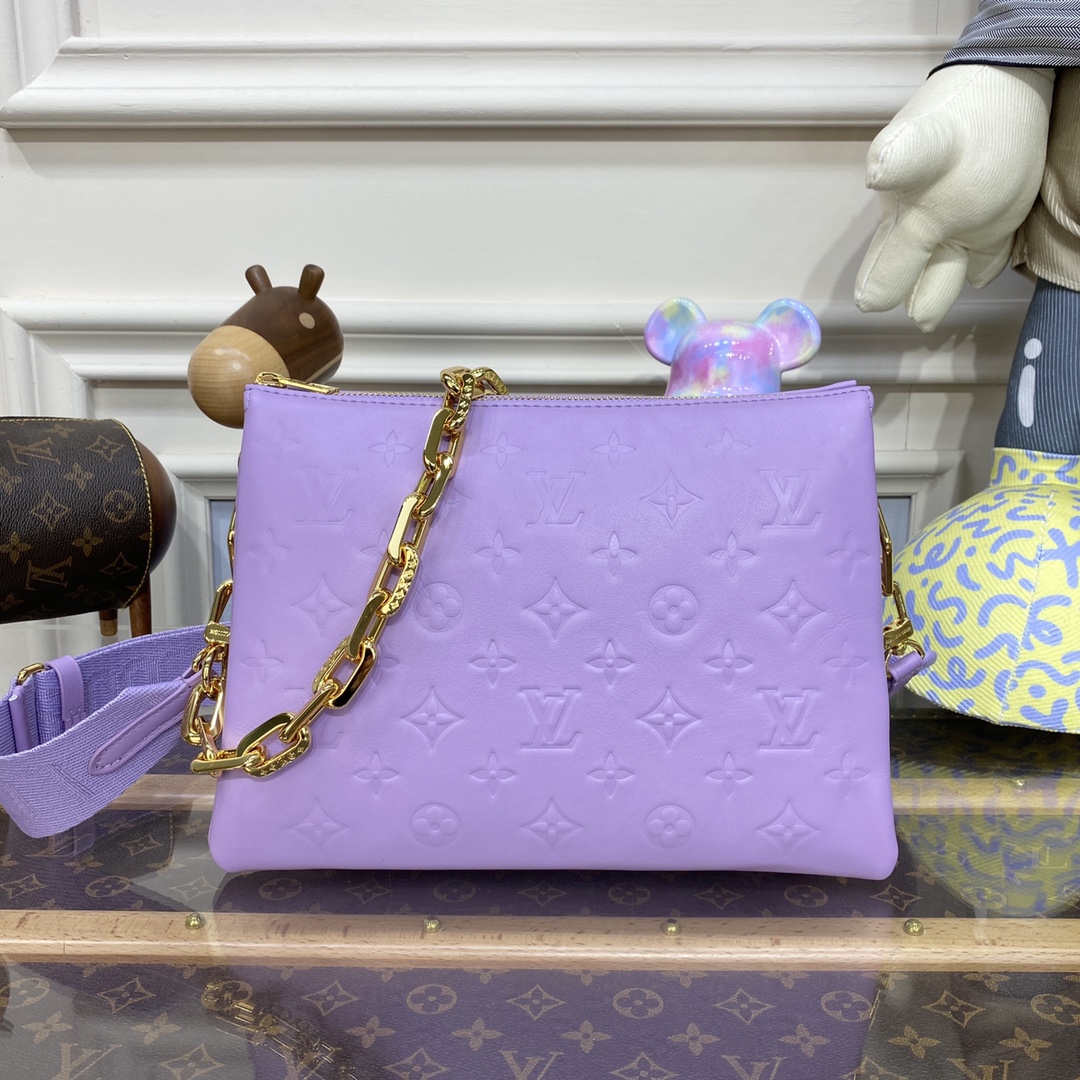 Bagsaaa L0vis Vvtt0n Coussin PM Purple - 26 x 20 x 12cm