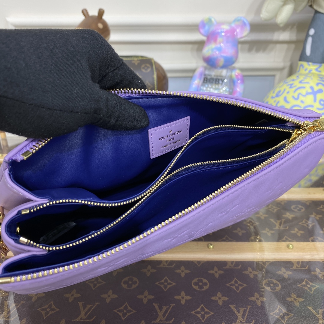 Bagsaaa L0vis Vvtt0n Coussin PM Purple - 26 x 20 x 12cm
