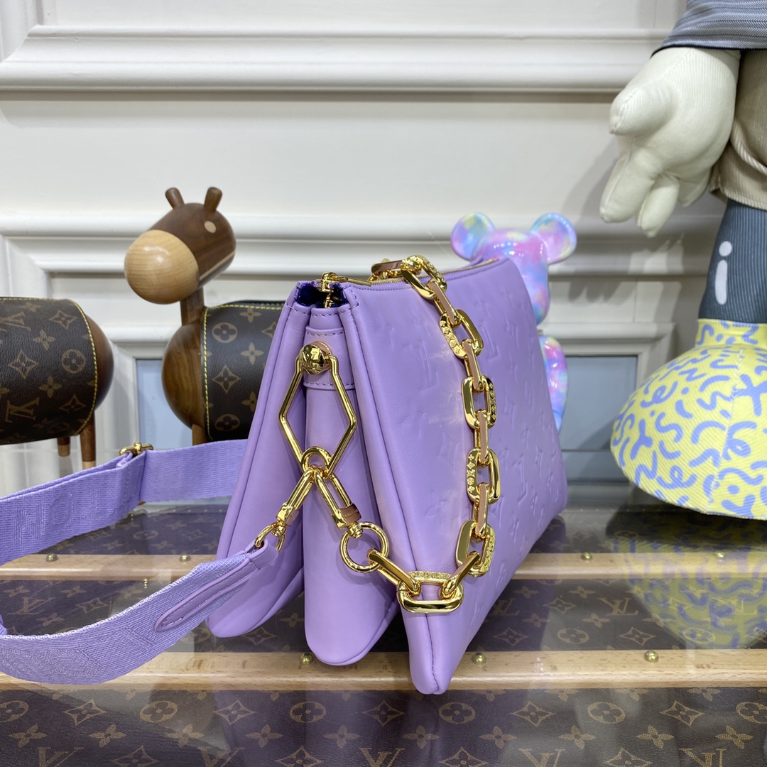 Bagsaaa L0vis Vvtt0n Coussin PM Purple - 26 x 20 x 12cm