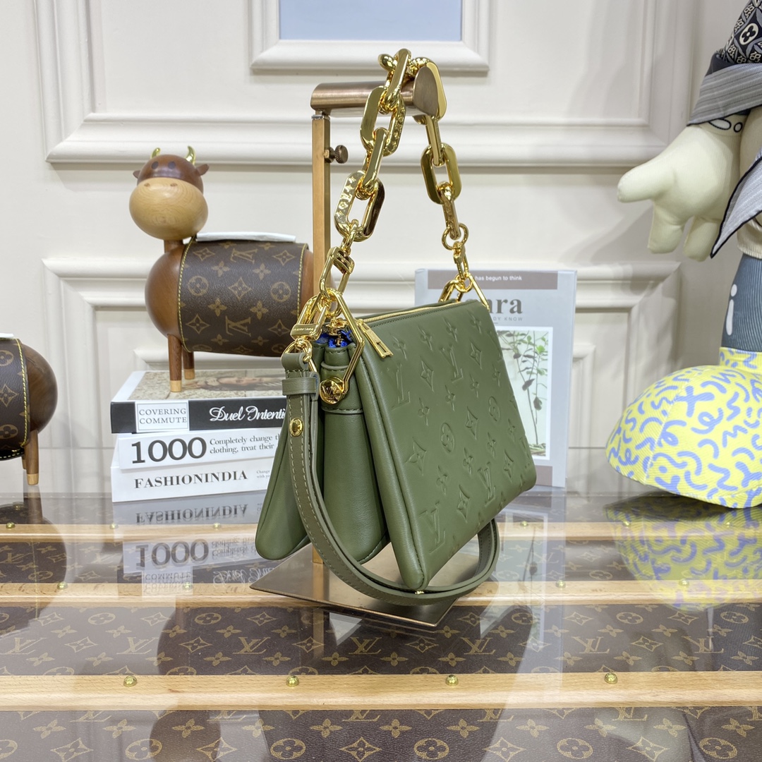 Bagsaaa L0vis Vvtt0n Coussin BB Military Green- 20 x 16 x 7 cm