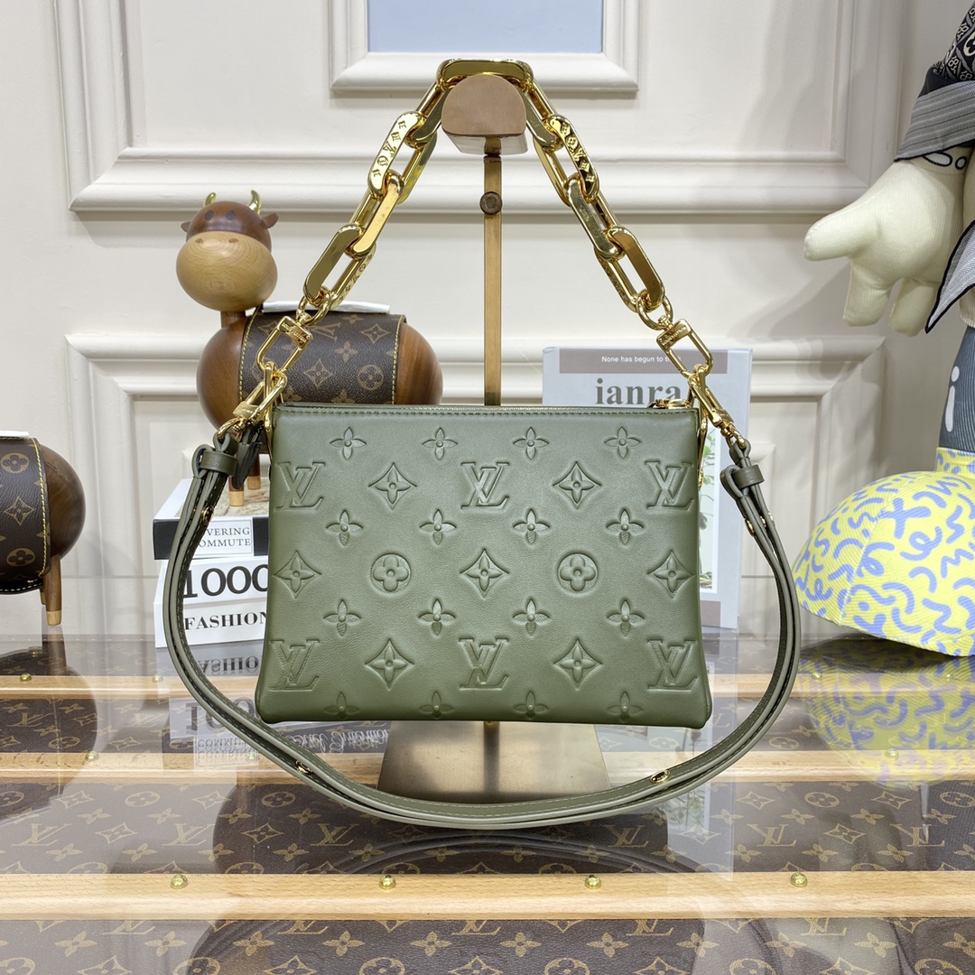Bagsaaa L0vis Vvtt0n Coussin BB Military Green- 20 x 16 x 7 cm