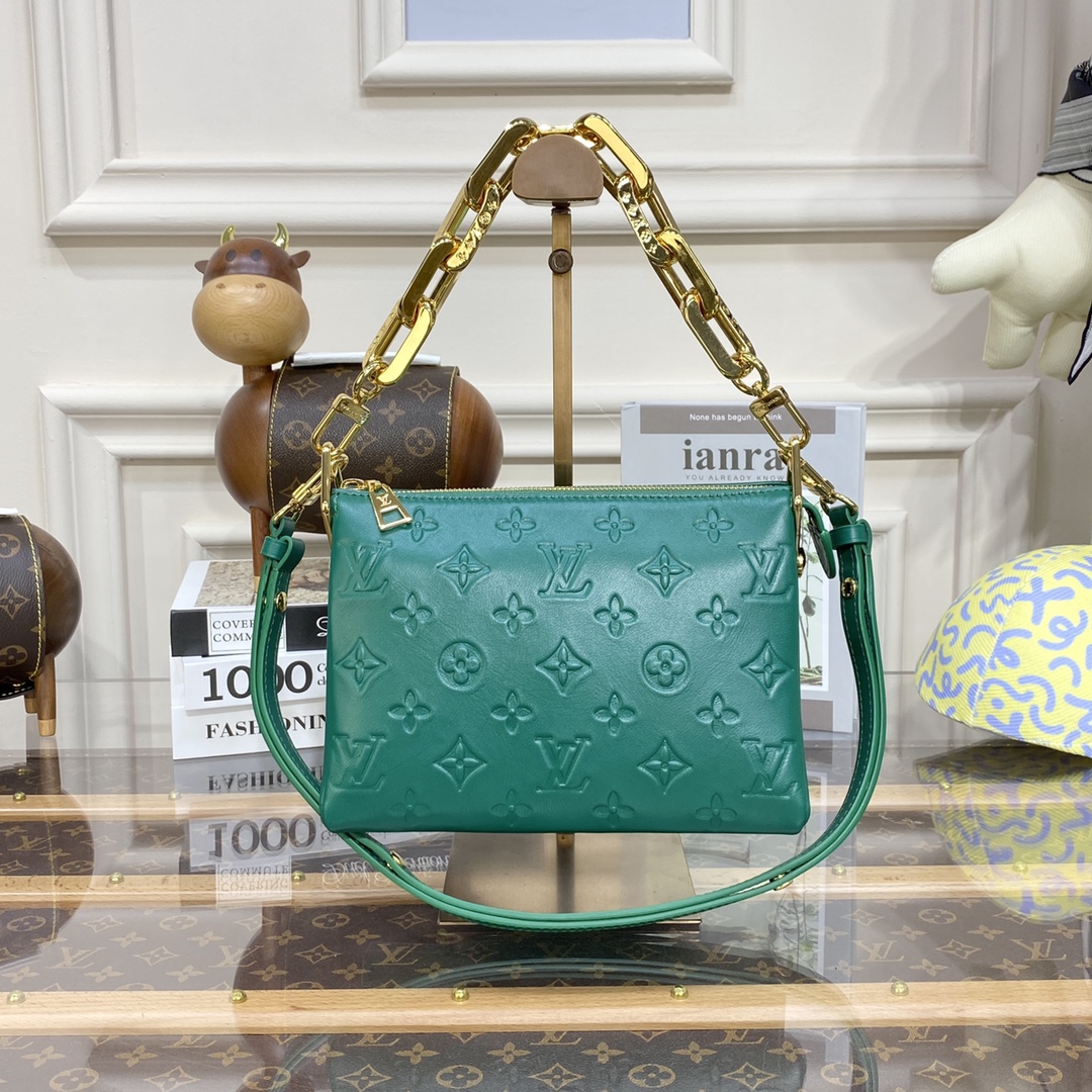 Bagsaaa L0vis Vvtt0n Coussin BB Green - 20 x 16 x 7 cm