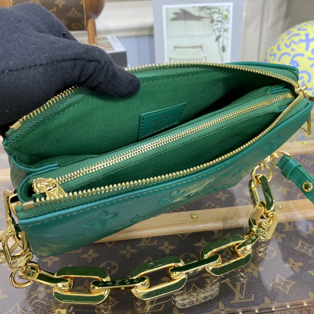Bagsaaa L0vis Vvtt0n Coussin BB Green - 20 x 16 x 7 cm