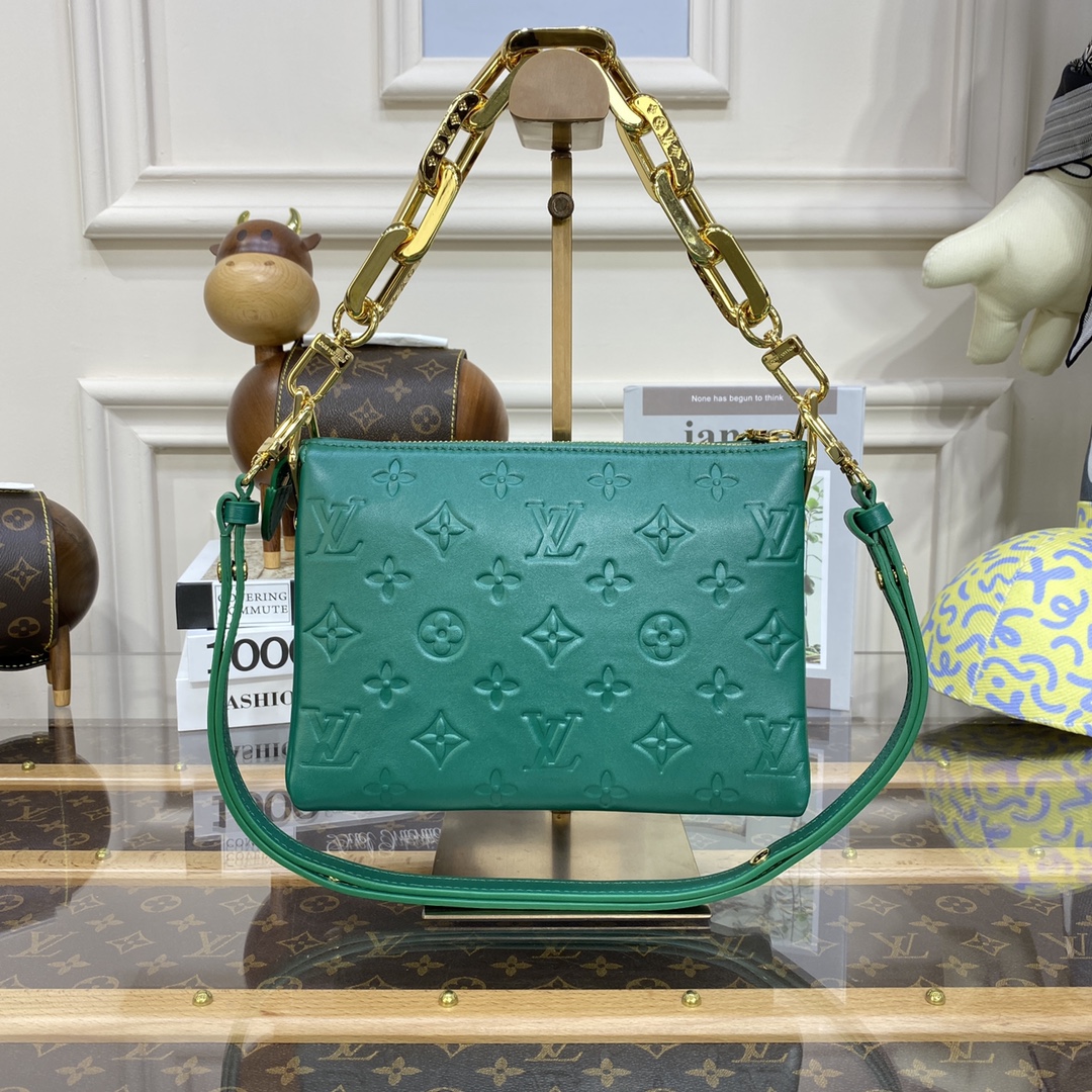 Bagsaaa L0vis Vvtt0n Coussin BB Green - 20 x 16 x 7 cm