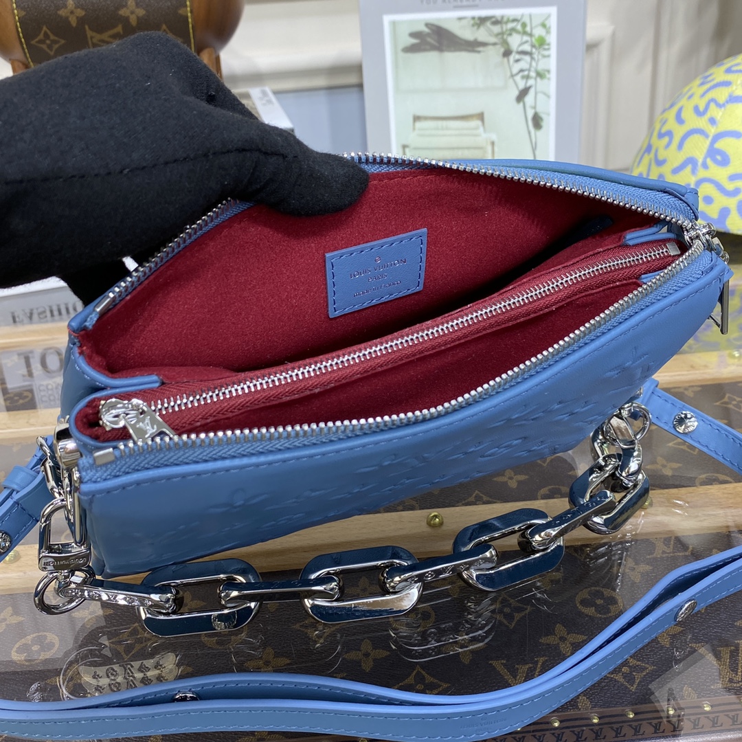 Bagsaaa L0vis Vvtt0n Coussin BB Blue - 20 x 16 x 7 cm