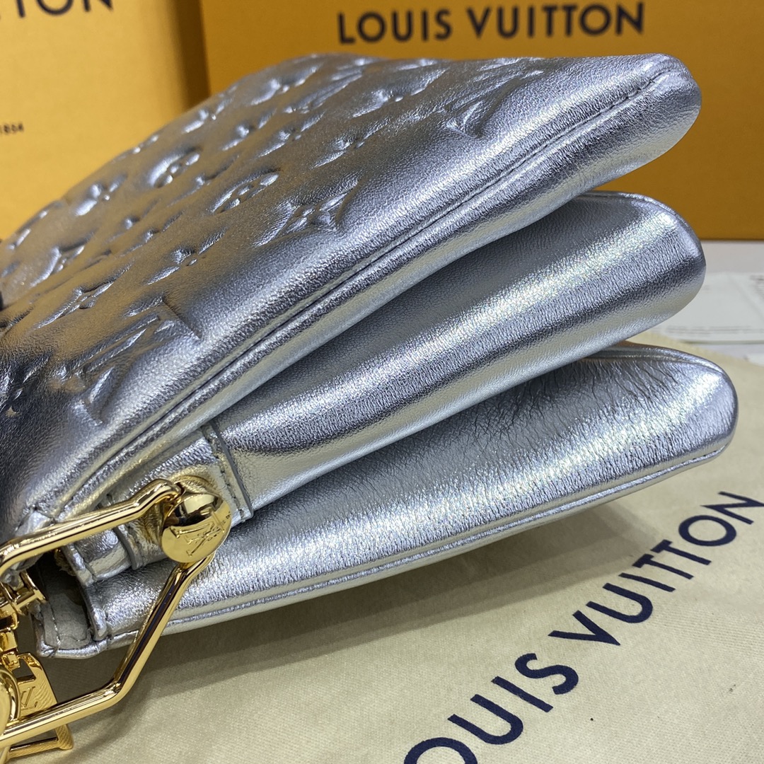 Bagsaaa L0vis Vvtt0n Coussin BB Silver - 20 x 16 x 7 cm