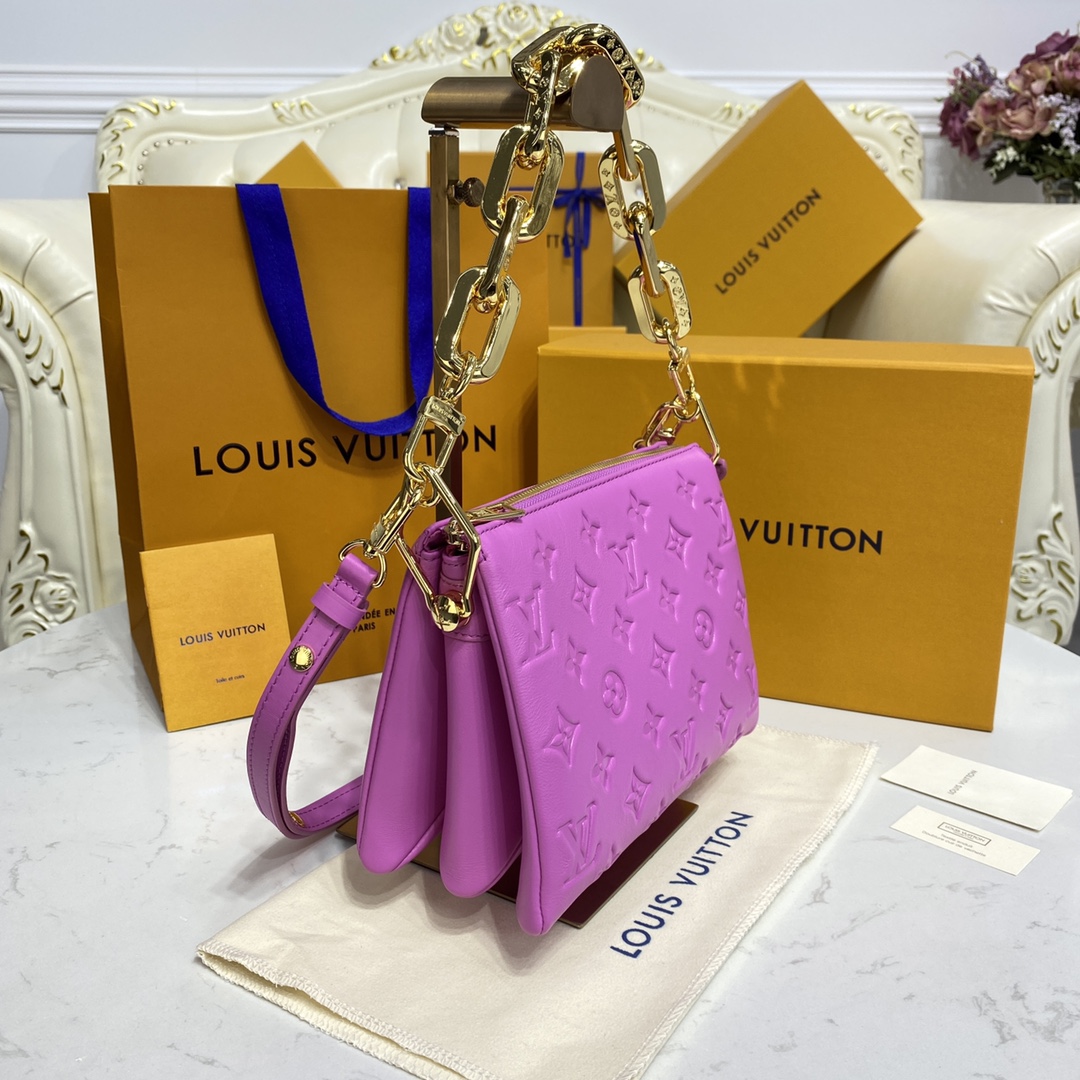 Bagsaaa L0vis Vvtt0n Coussin BB Purple - 20 x 16 x 7 cm