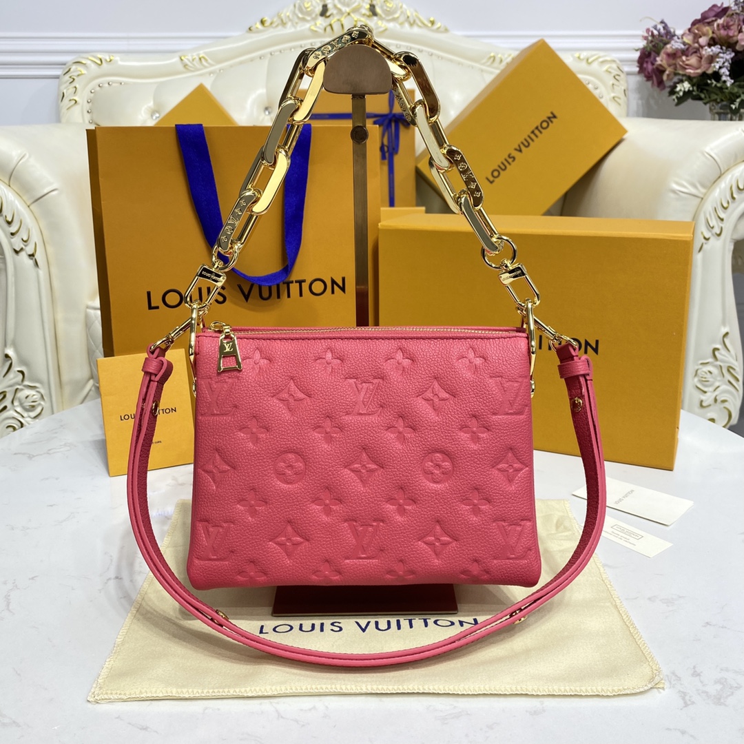Bagsaaa L0vis Vvtt0n Coussin BB Rose Fluo Capsule Monogram-Embossed calf Leather - 20 x 16 x 7 cm