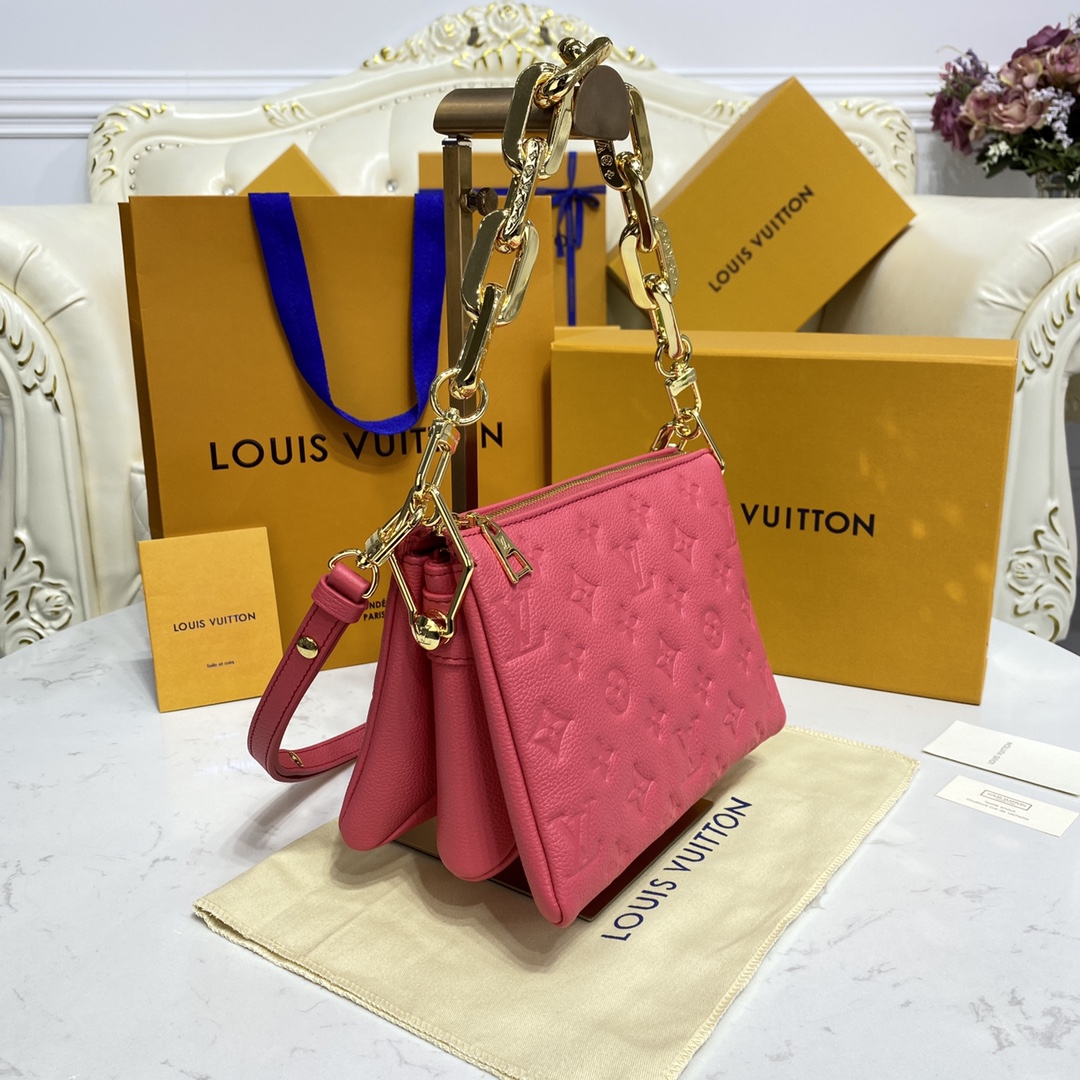 Bagsaaa L0vis Vvtt0n Coussin BB Rose Fluo Capsule Monogram-Embossed calf Leather - 20 x 16 x 7 cm