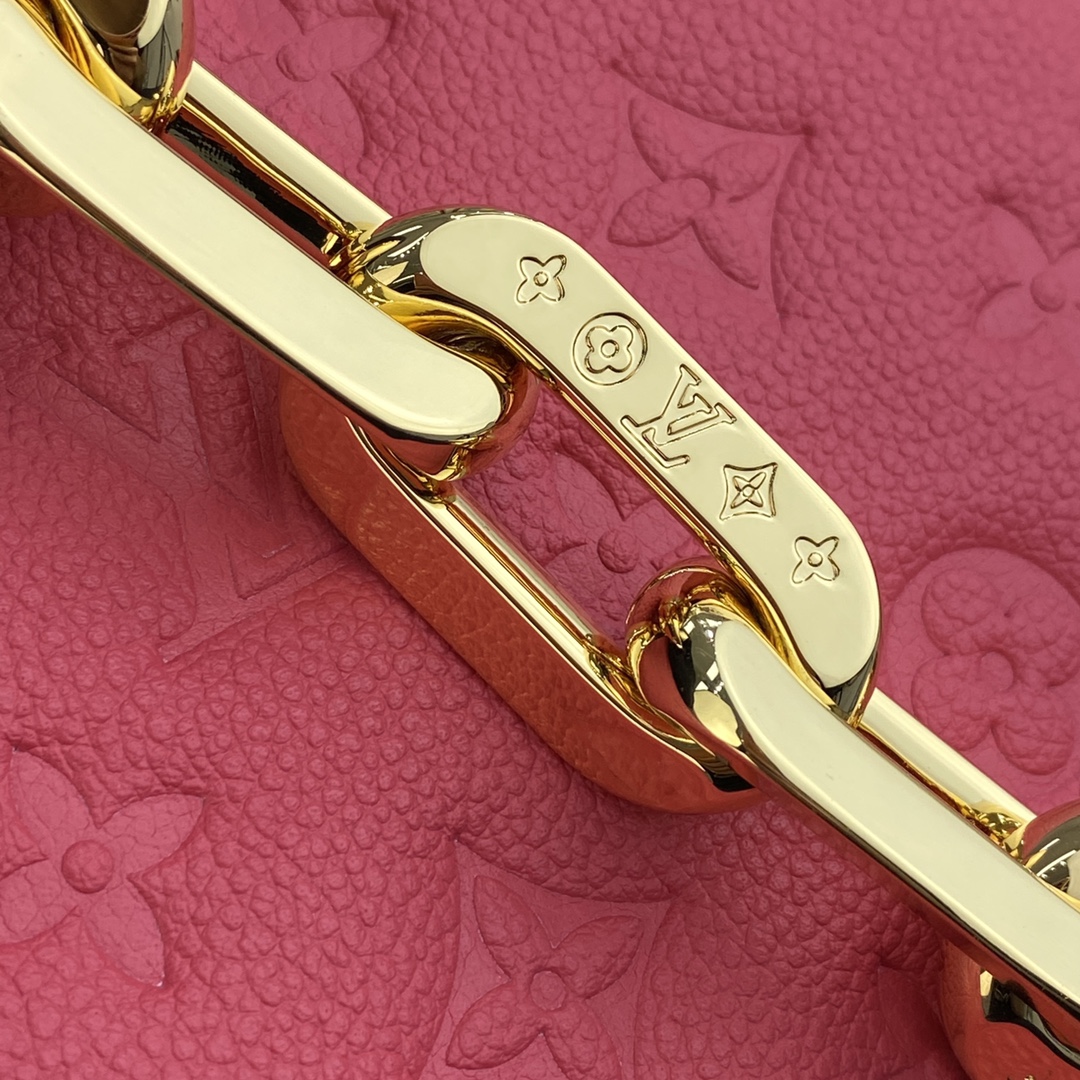 Bagsaaa L0vis Vvtt0n Coussin BB Rose Fluo Capsule Monogram-Embossed calf Leather - 20 x 16 x 7 cm
