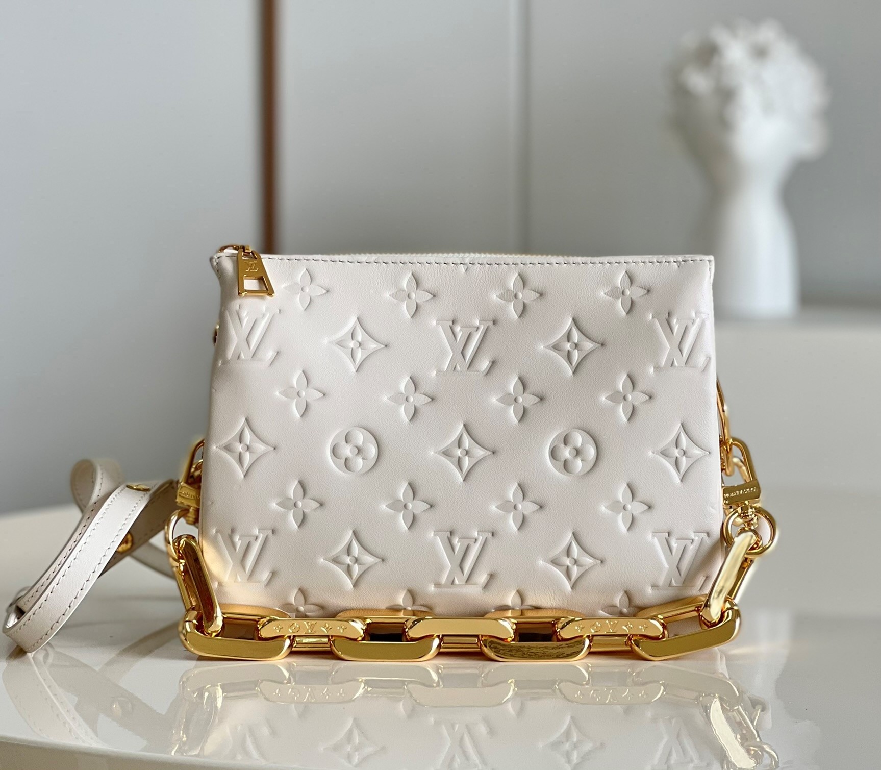 Bagsaaa L0vis Vvtt0n Coussin BB White - 20 x 16 x 7 cm