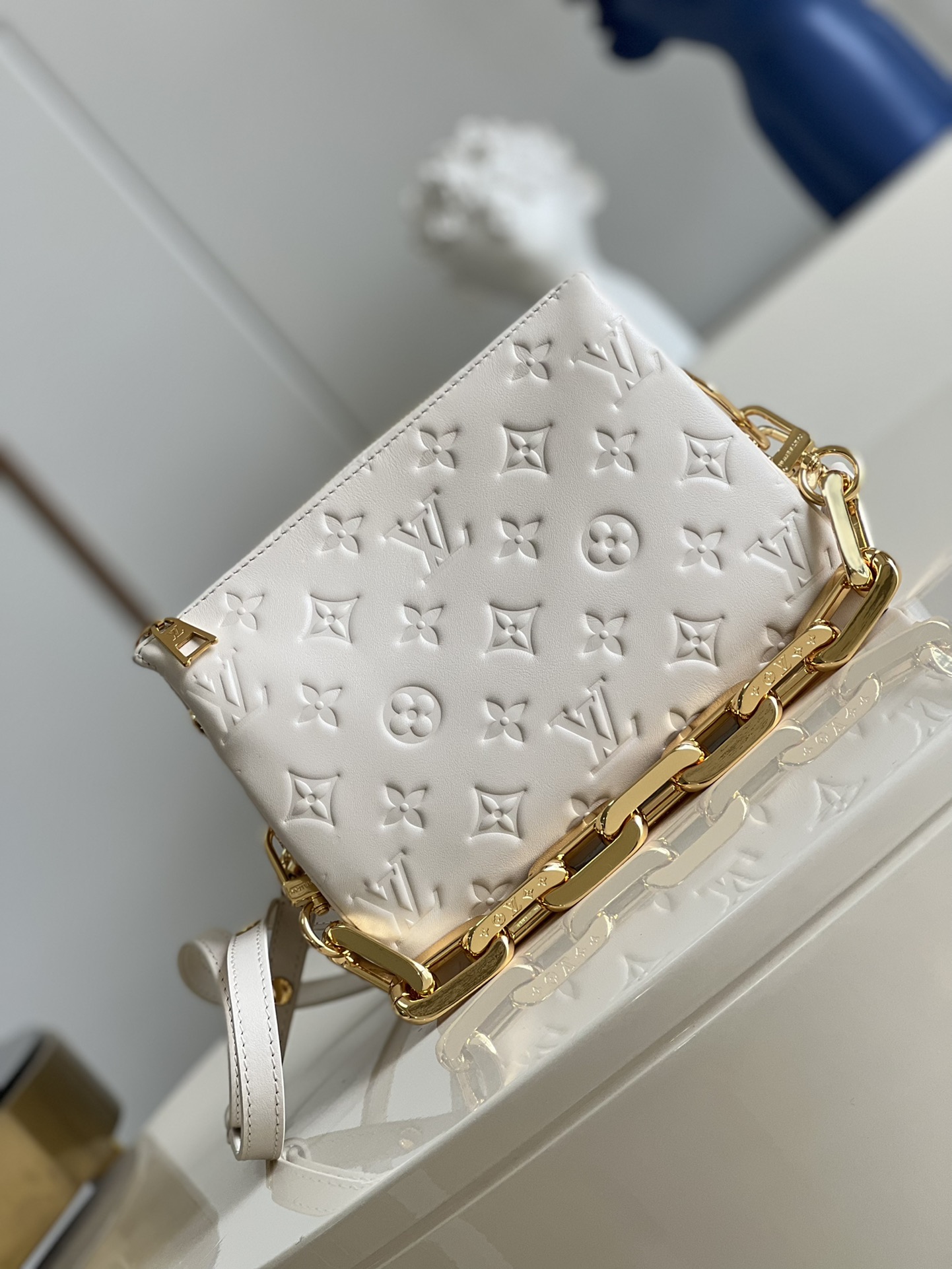 Bagsaaa L0vis Vvtt0n Coussin BB White - 20 x 16 x 7 cm