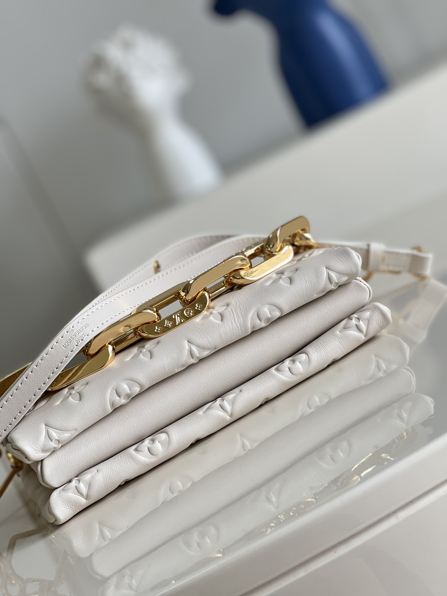 Bagsaaa L0vis Vvtt0n Coussin BB White - 20 x 16 x 7 cm