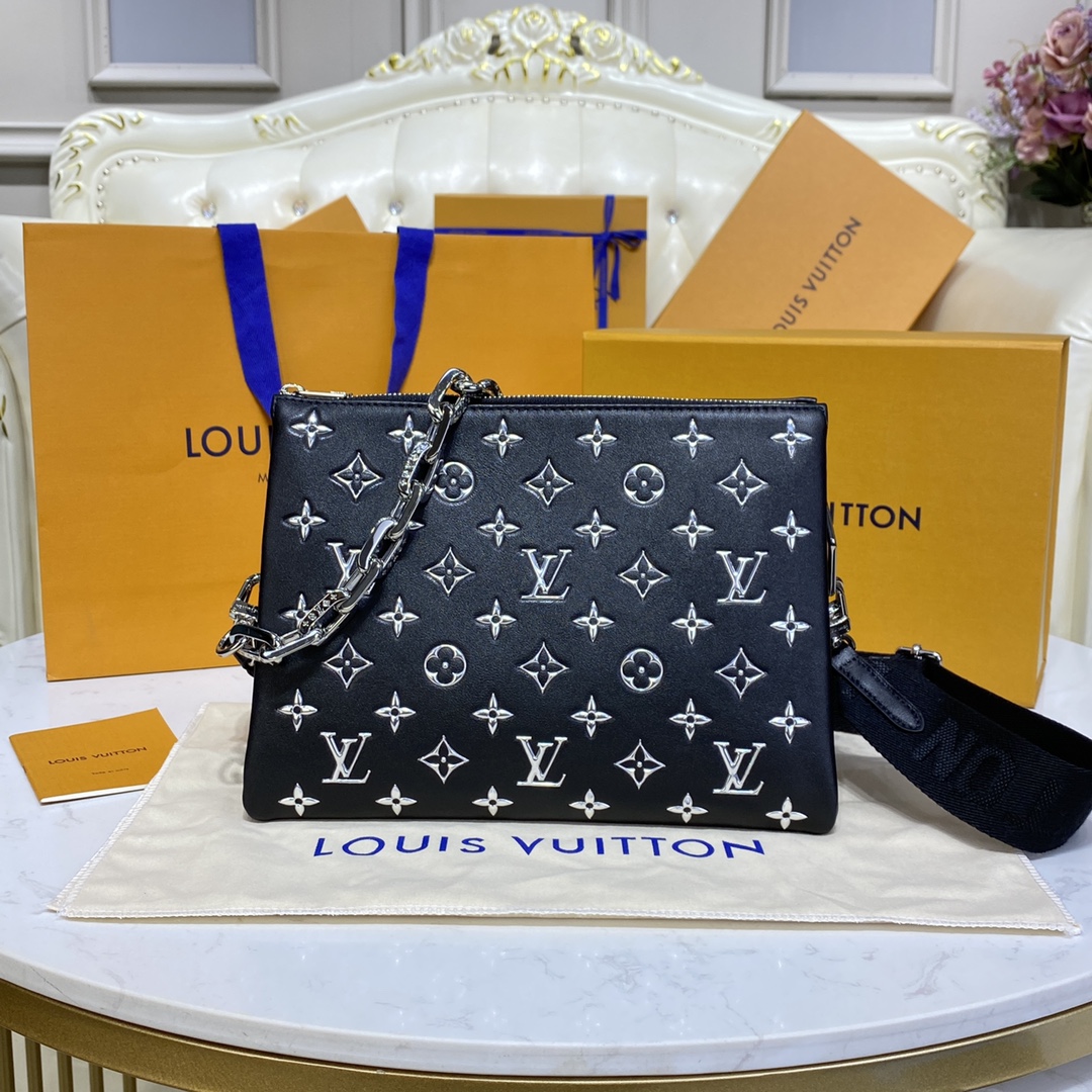 Bagsaaa L0vis Vvtt0n Coussin PM Black - 26 x 20 x 12