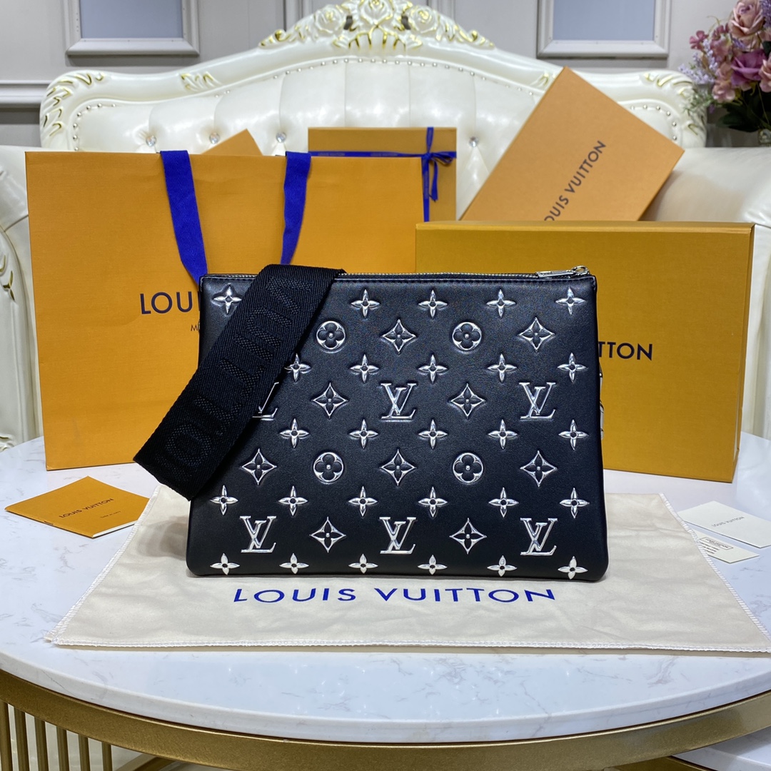 Bagsaaa L0vis Vvtt0n Coussin PM Black - 26 x 20 x 12
