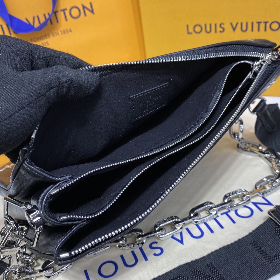 Bagsaaa L0vis Vvtt0n Coussin PM Black - 26 x 20 x 12