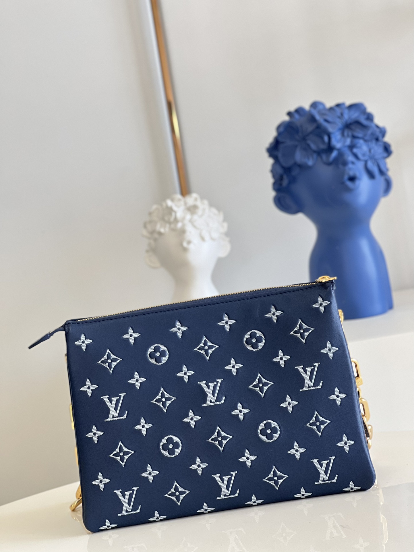 Bagsaaa L0vis Vvtt0n Coussin PM Dark Blue/ Grey - 26 x 20 x 12 cm