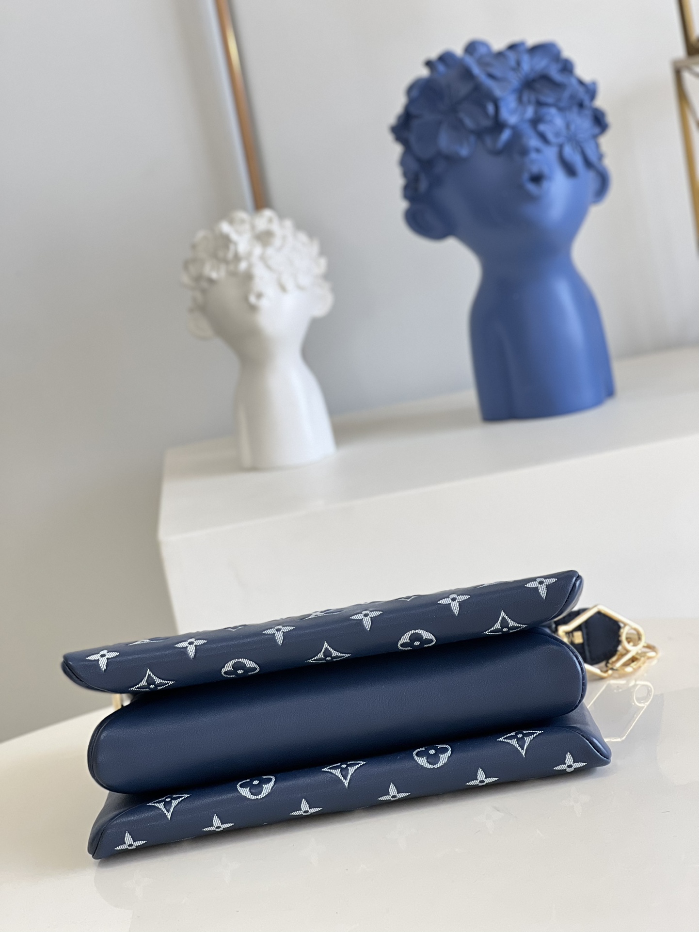 Bagsaaa L0vis Vvtt0n Coussin PM Dark Blue/ Grey - 26 x 20 x 12 cm