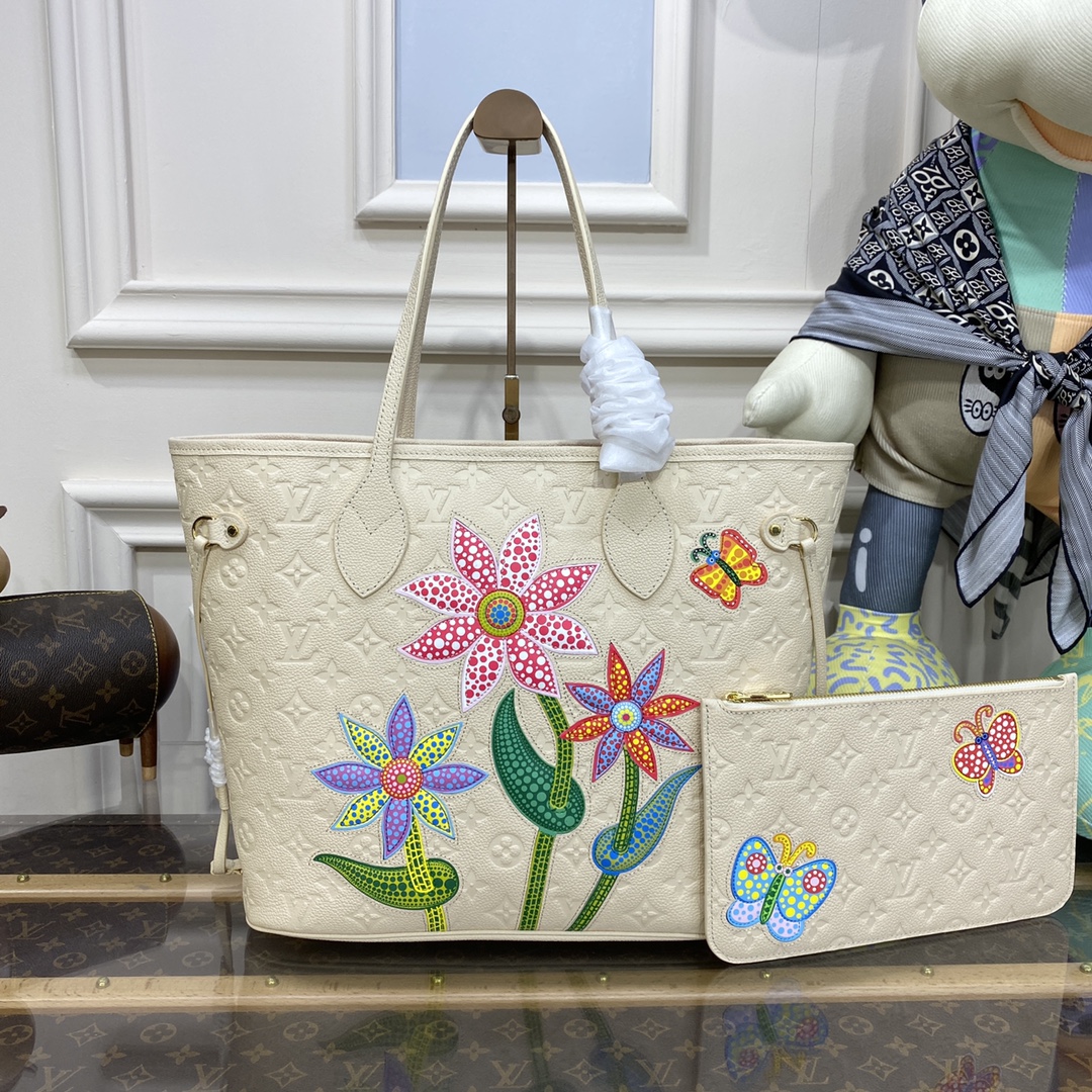 Bagsaaa L0vis Vvtt0n M21733 LV x YK Neverfull MM White - 31 x 28 x 14 cm