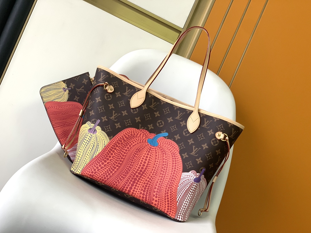 Bagsaaa L0vis Vvtt0n YK Neverfull MM Pumpkin print - 32.0 x 29.0 x 17.0 cm