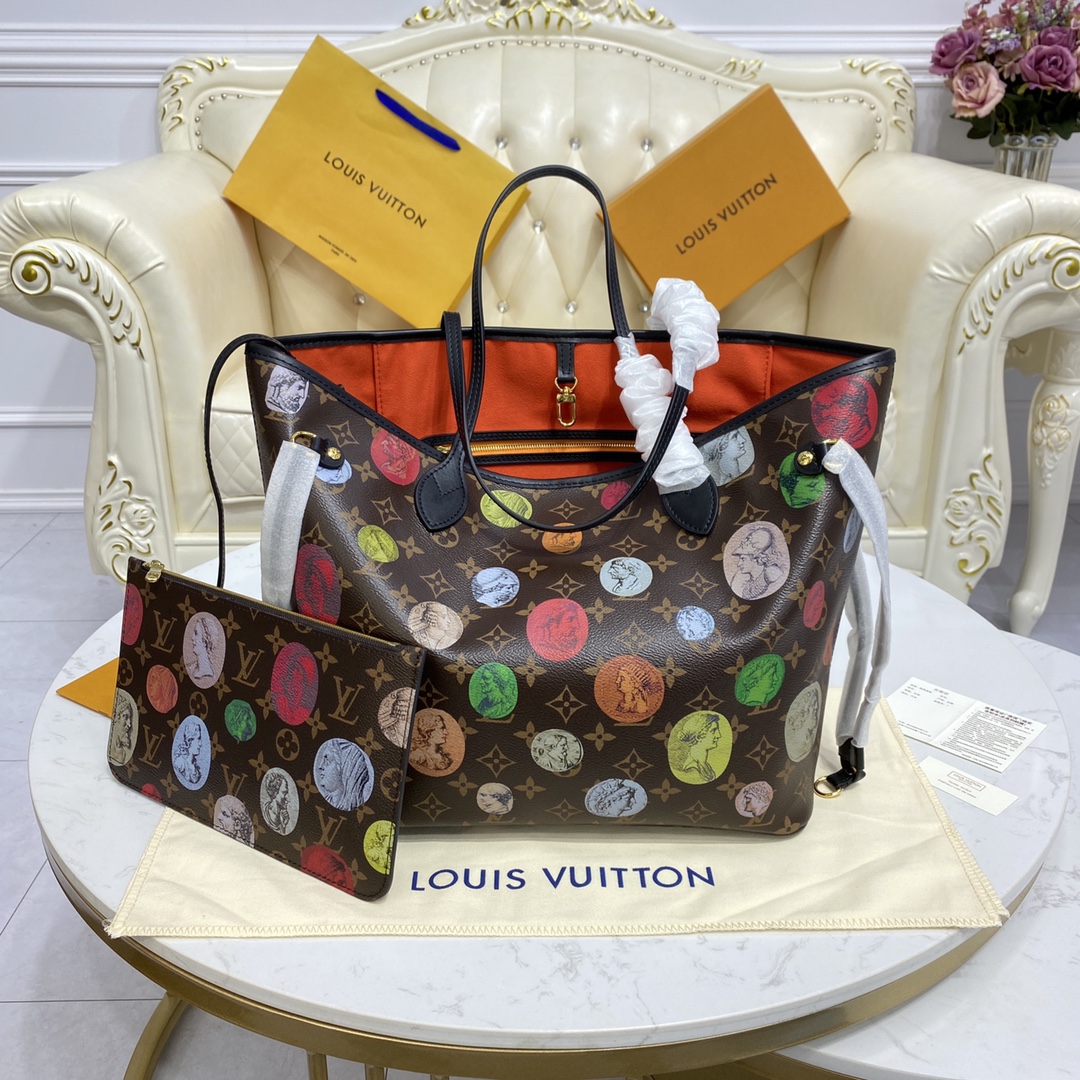 Bagsaaa L0vis Vvtt0n Neverfull MM Fornasetti - 31.0 x 28.0 x 14.0cm