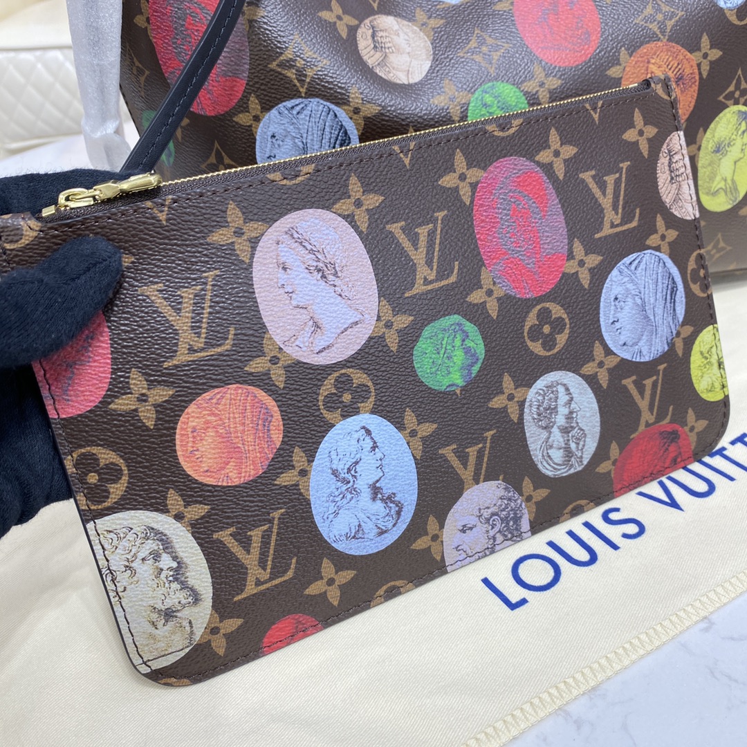 Bagsaaa L0vis Vvtt0n Neverfull MM Fornasetti - 31.0 x 28.0 x 14.0cm