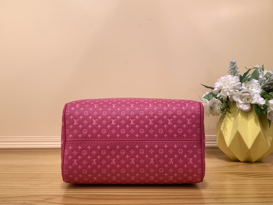 Bagsaaa L0vis Vvtt0n Speedy Bandoulière 20 in pink calfskin - 20.5 x 13.5 x 12 cm