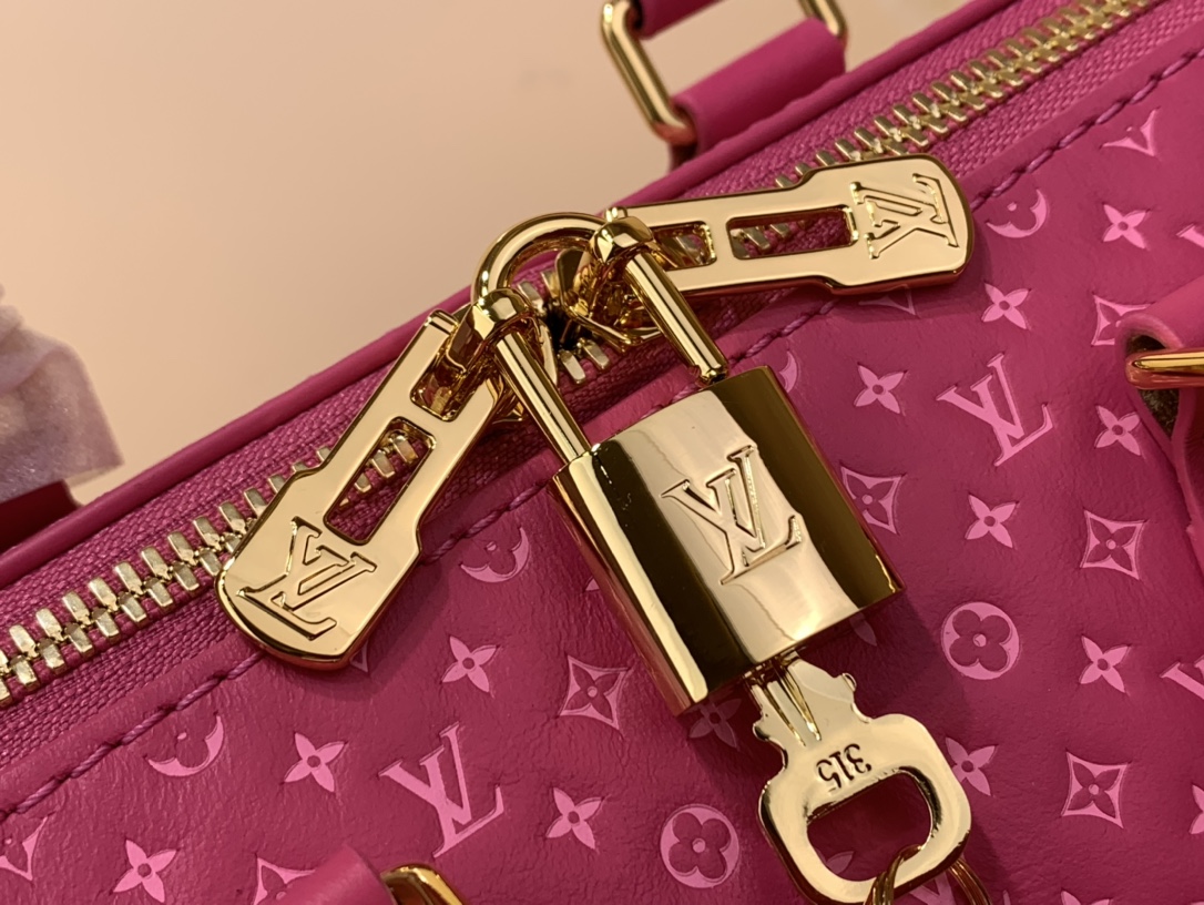 Bagsaaa L0vis Vvtt0n Speedy Bandoulière 20 in pink calfskin - 20.5 x 13.5 x 12 cm