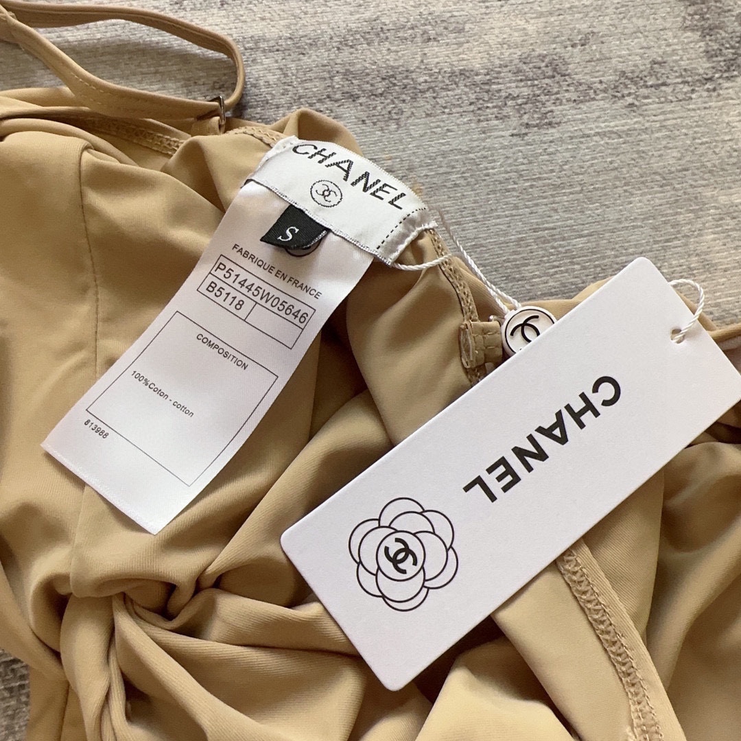 Bagsaaa Ch**el One Piece Beige Color