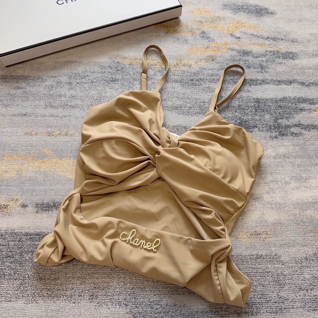 Bagsaaa Ch**el One Piece Beige Color