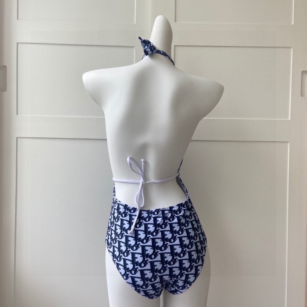 Bagsaaa D10r One Piece Jacquard Blue Colro