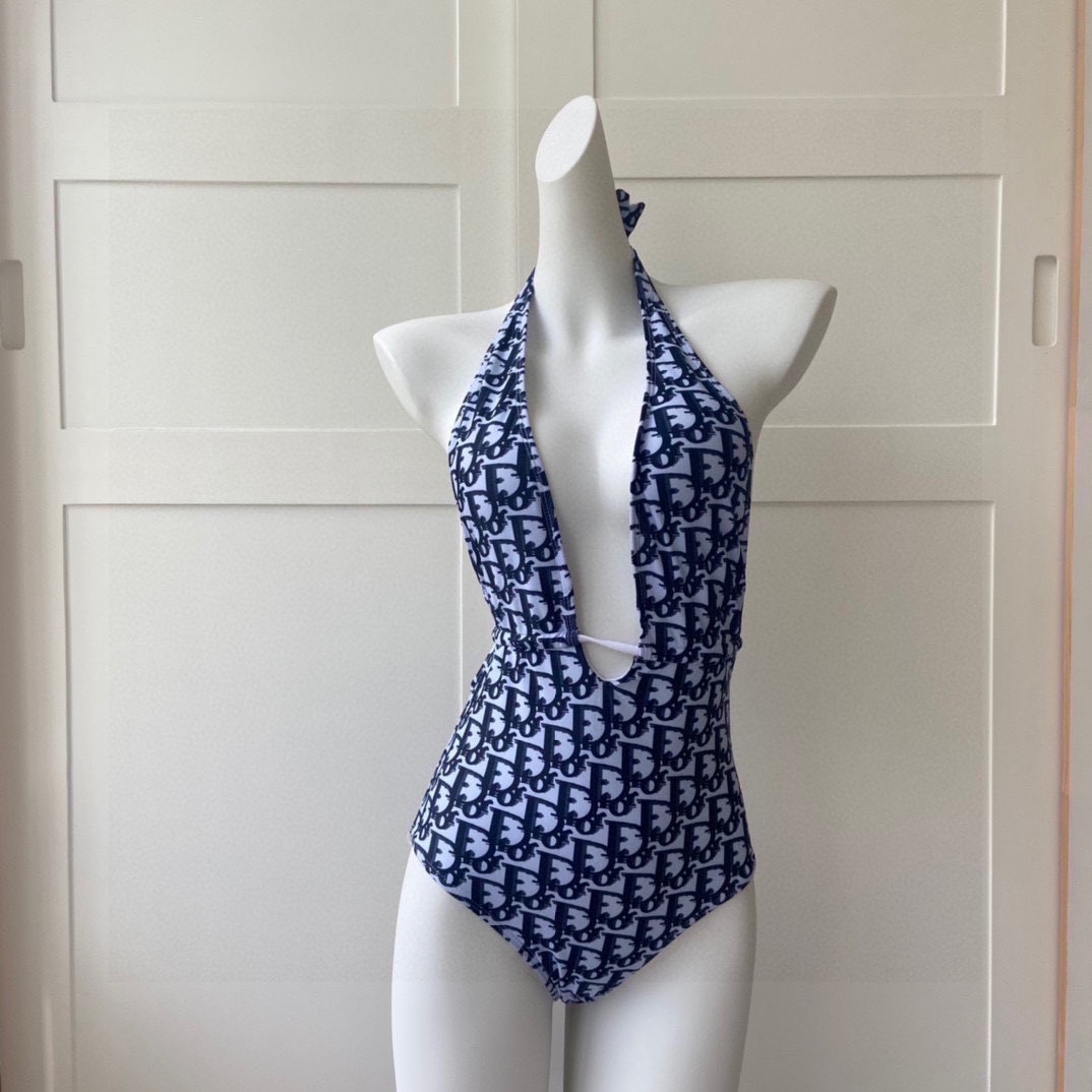Bagsaaa D10r One Piece Jacquard Blue Colro