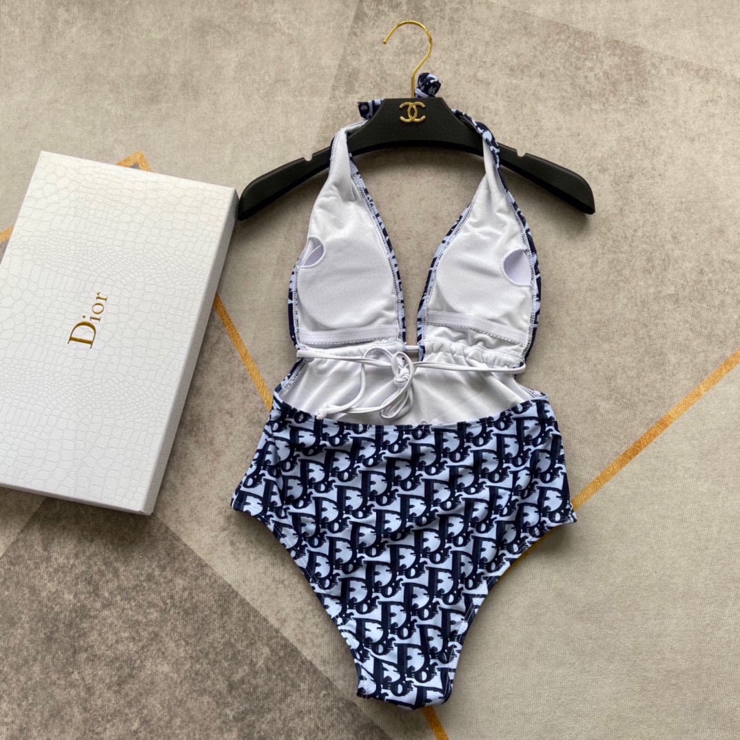 Bagsaaa D10r One Piece Jacquard Blue Colro