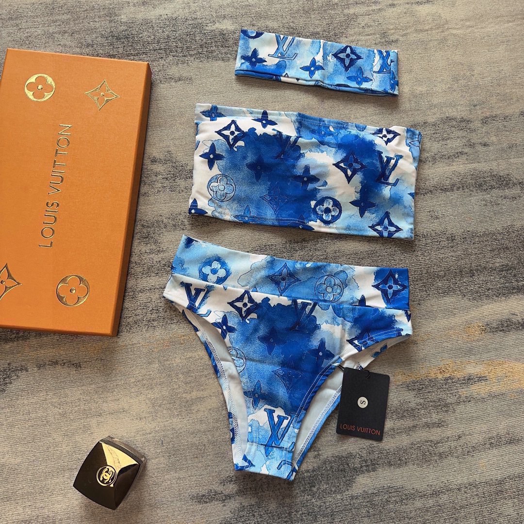 Bagsaaa L0vis Vvtt0n Bikini Blue Monogram
